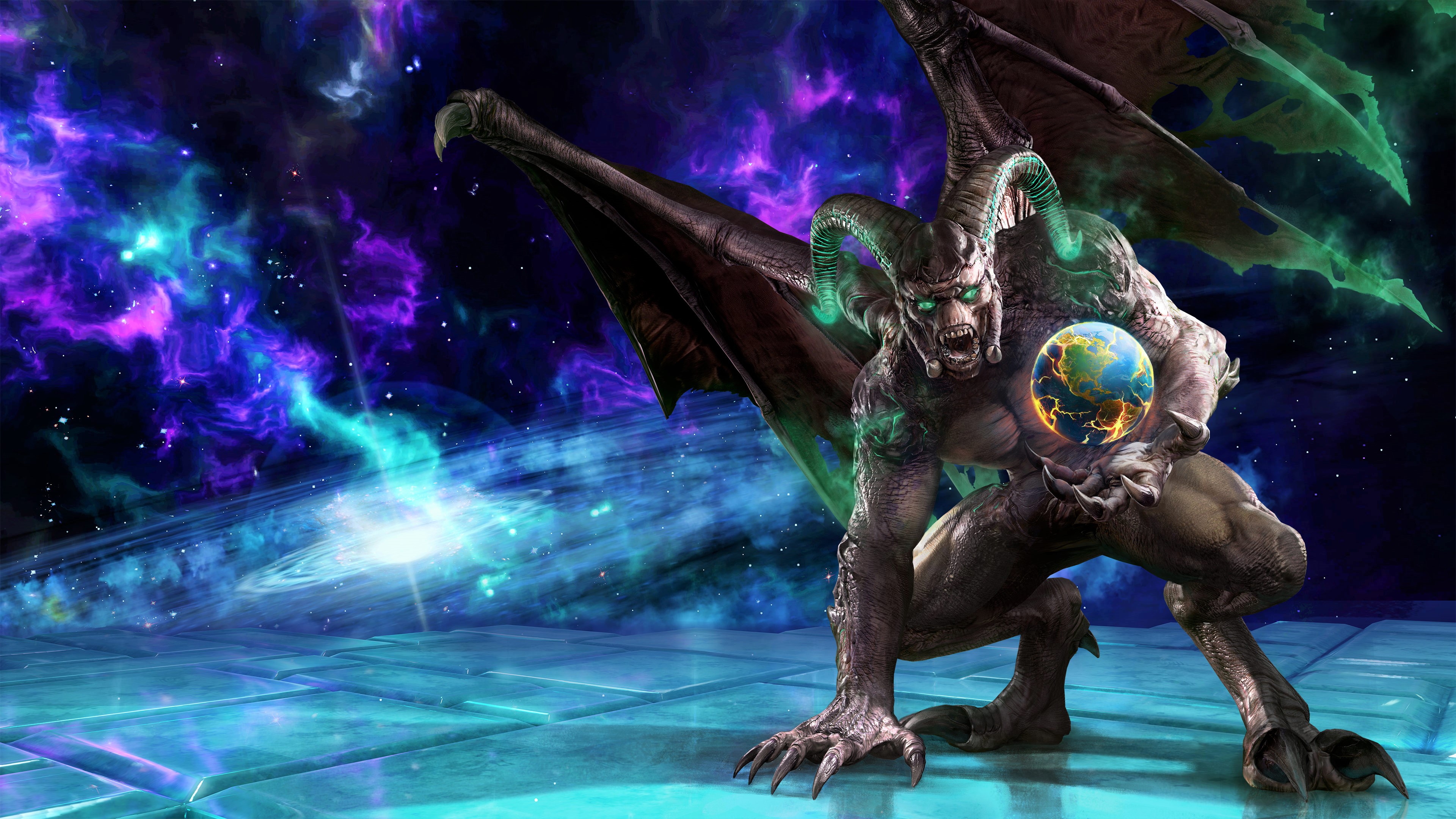 Demon Fantasy Gargos Killer Instinct Horns Killer Instinct Wings 3840x2160