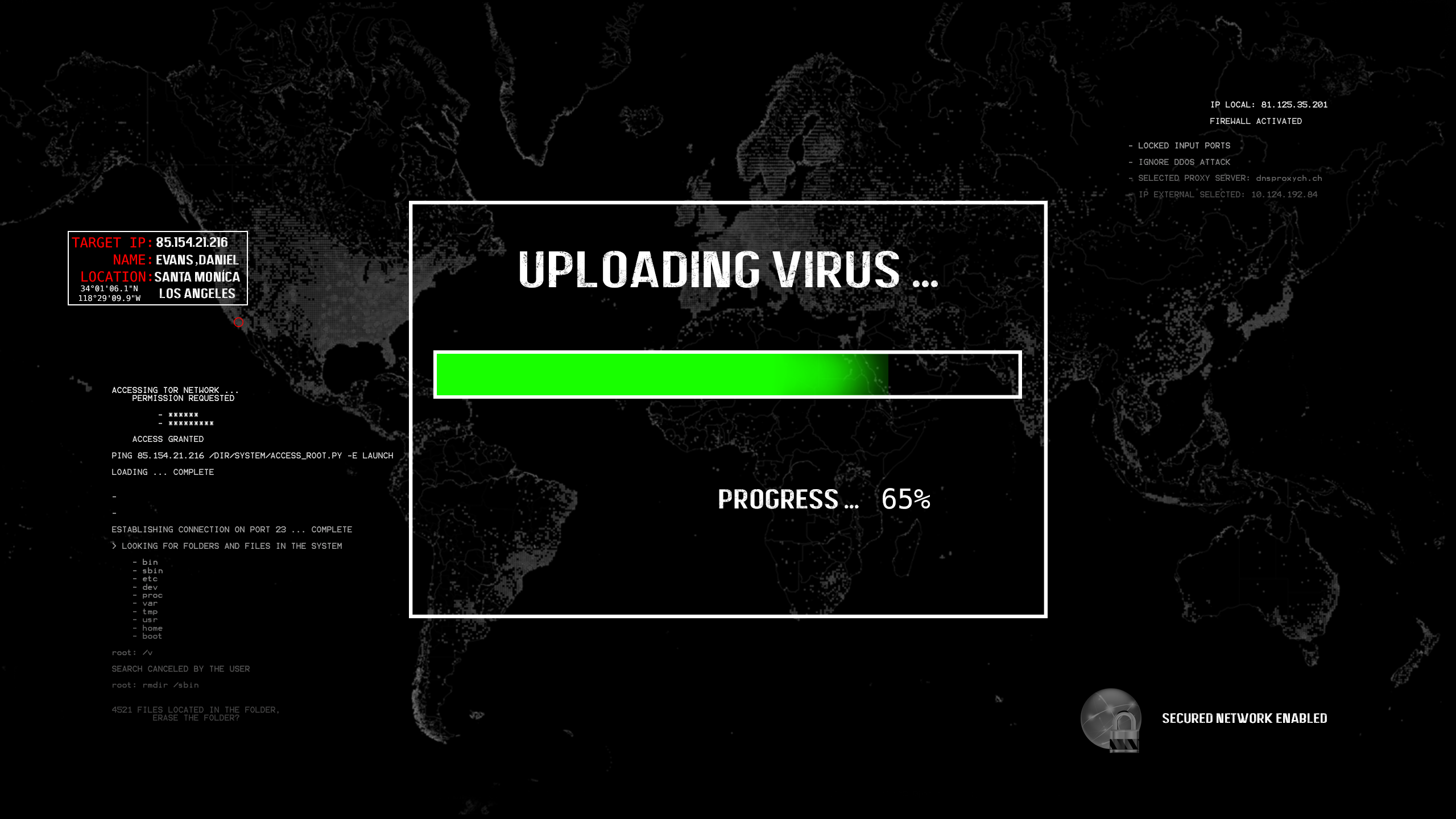 Hacker Hacking Virus 2560x1440