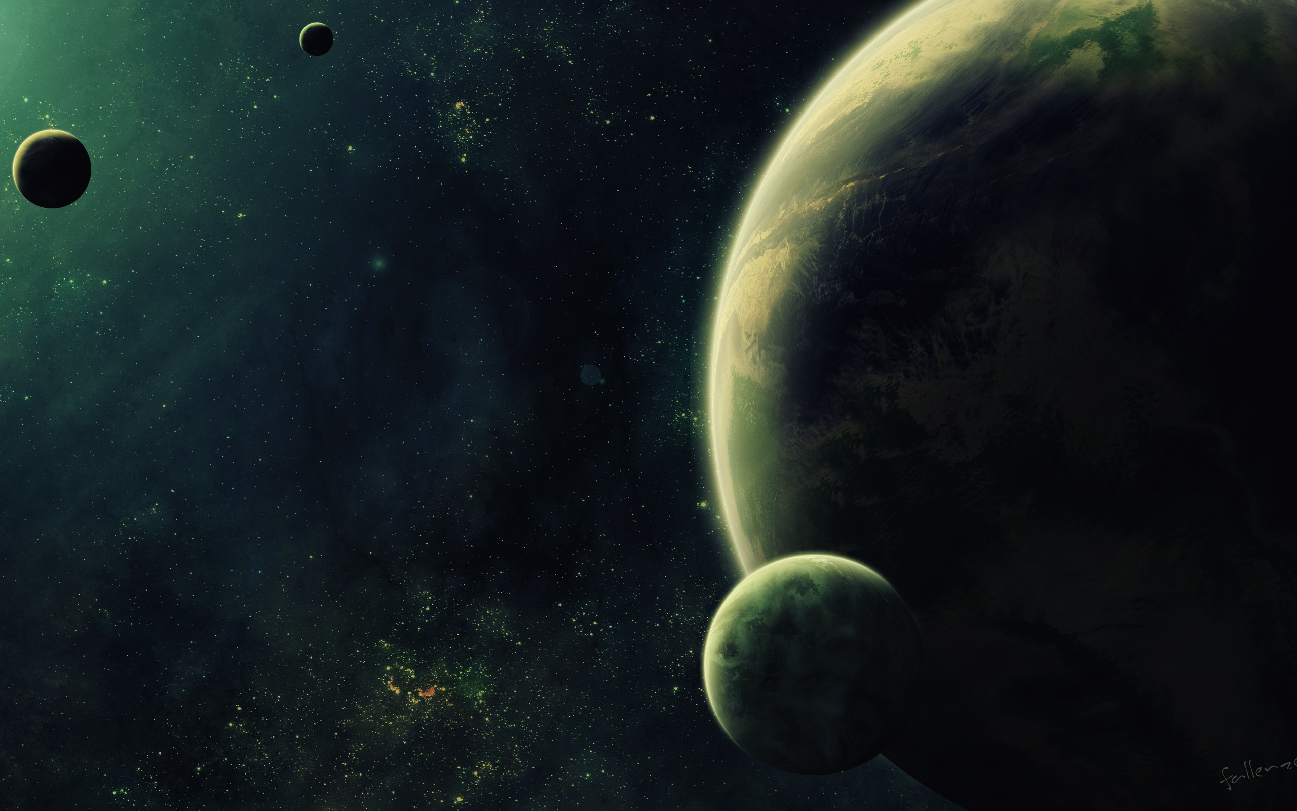 Sci Fi Planets 2560x1600