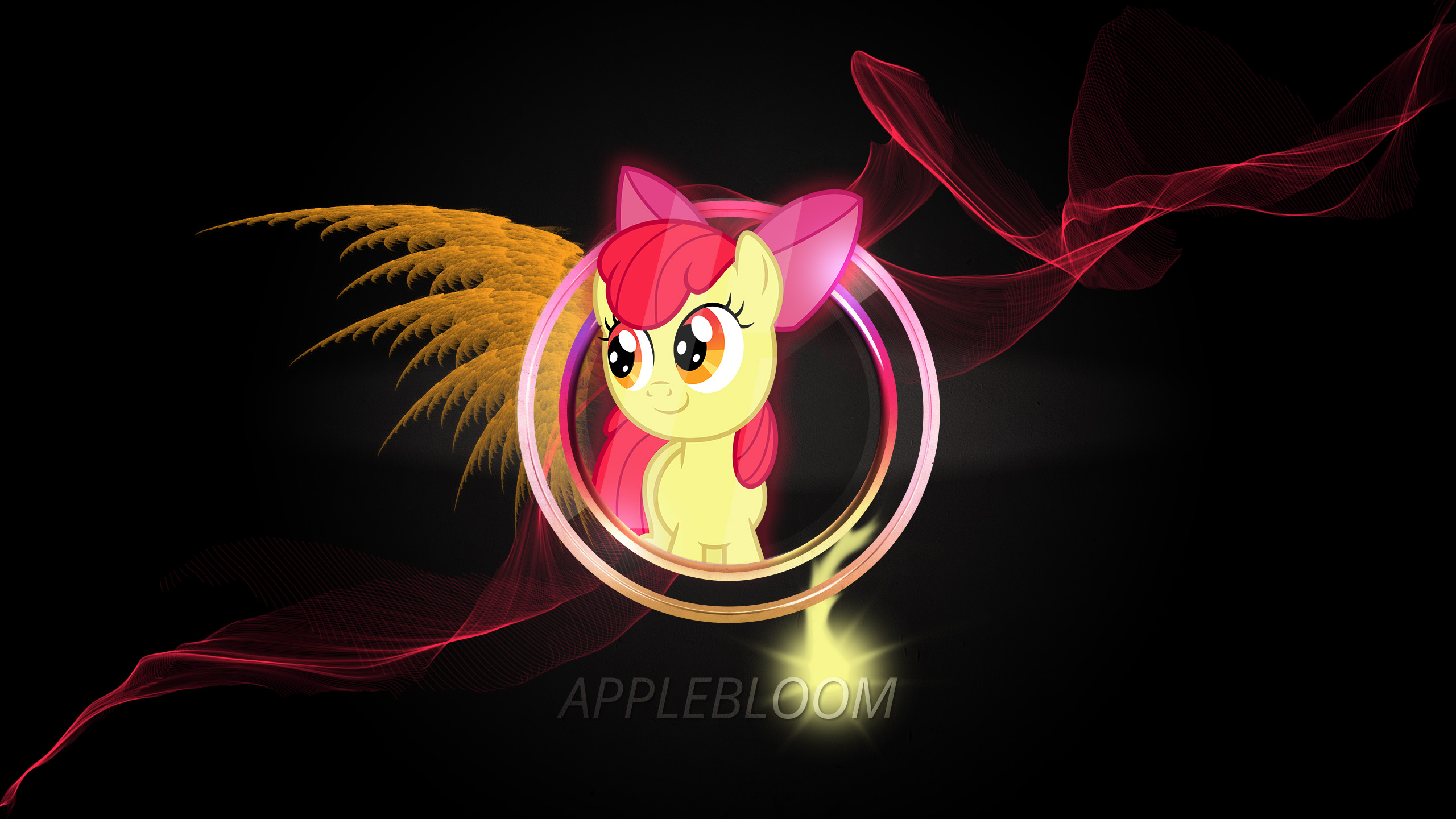 Apple Bloom Artwork Cutie Mark Crusaders My Little Pony My Little Pony Friendship Is Magic 2560x1440