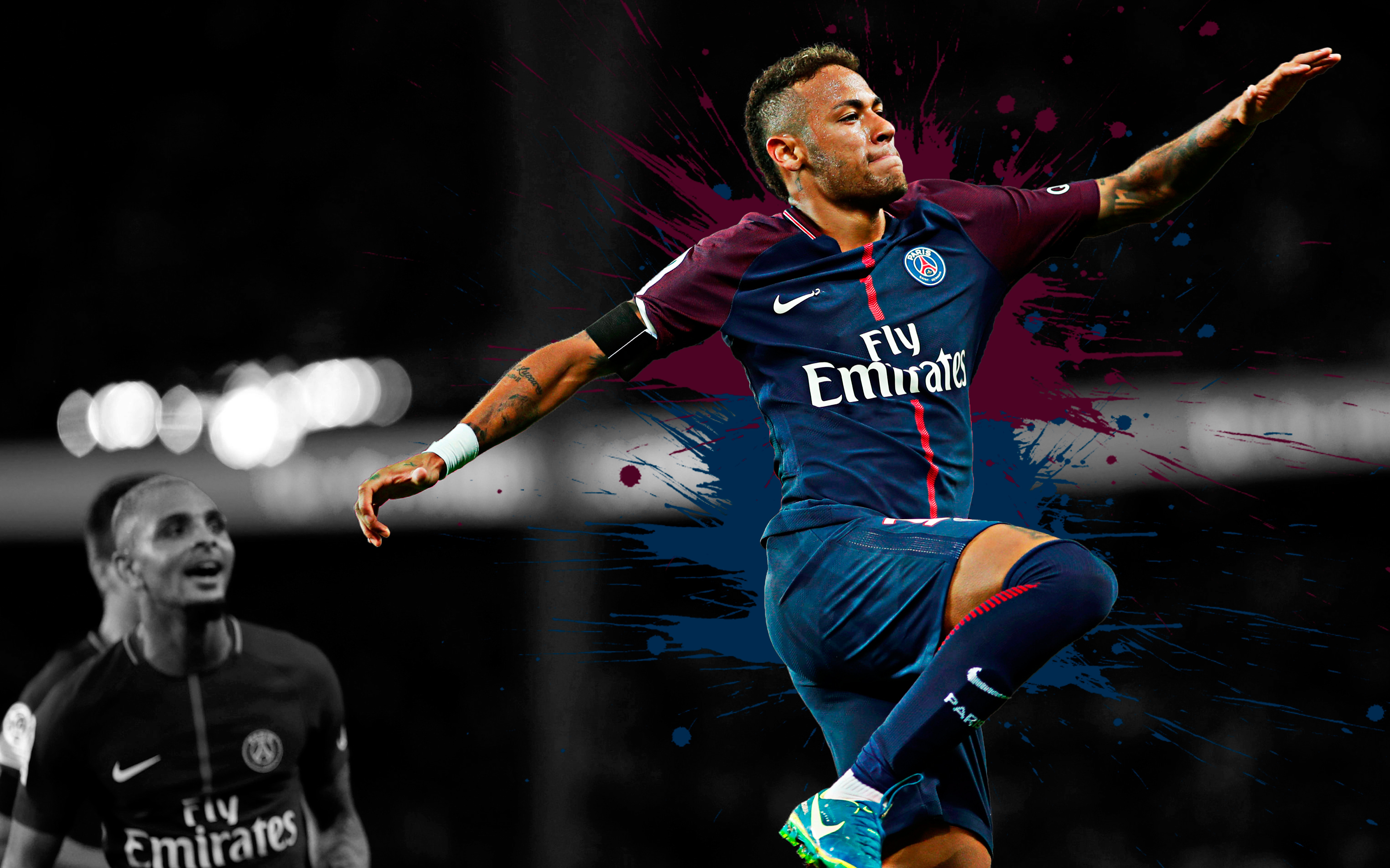 Neymar Paris Saint Germain F C Soccer 3840x2400