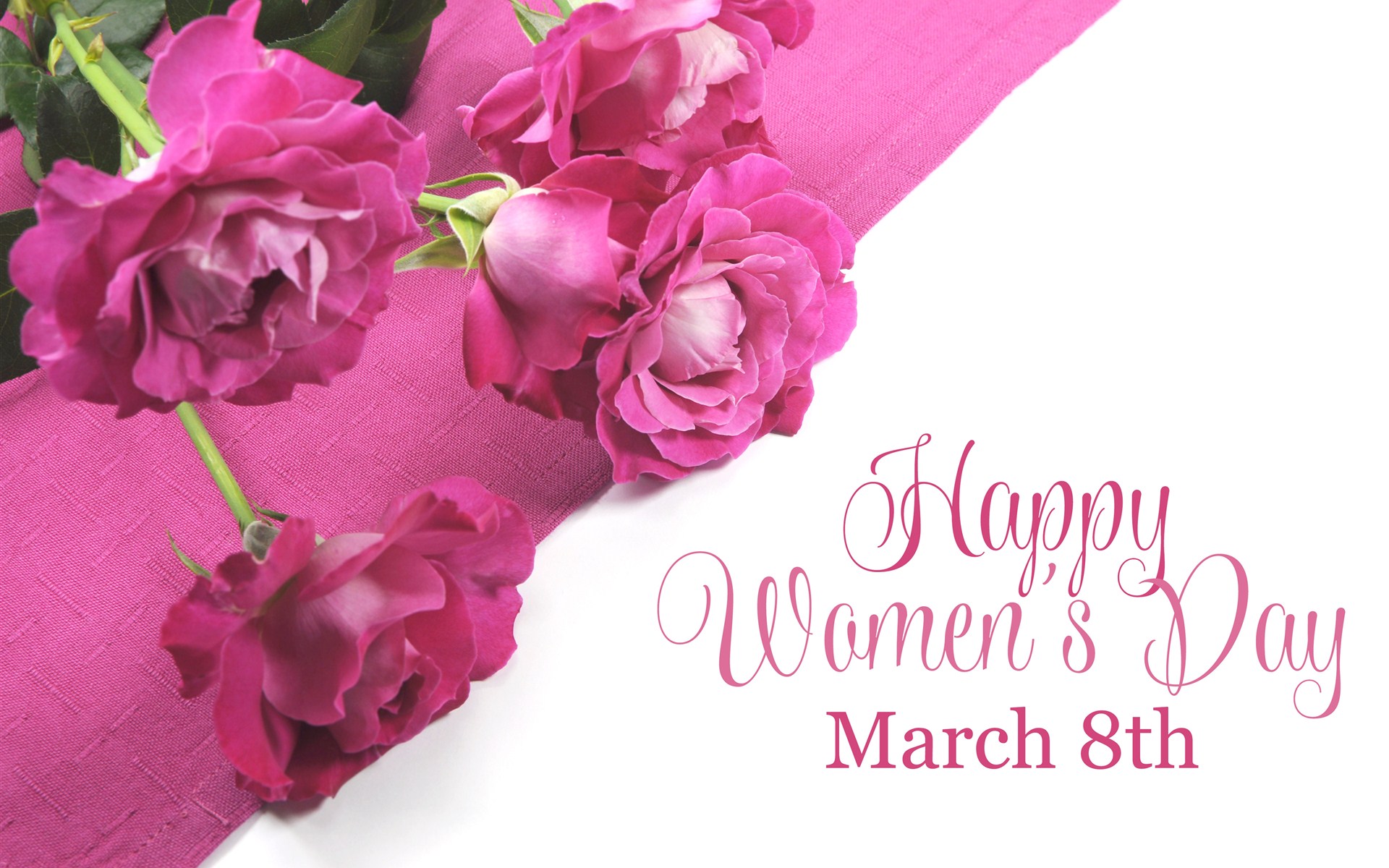 Flower Happy Women 039 S Day Pink Rose Rose Statement Women 039 S Day 1920x1200