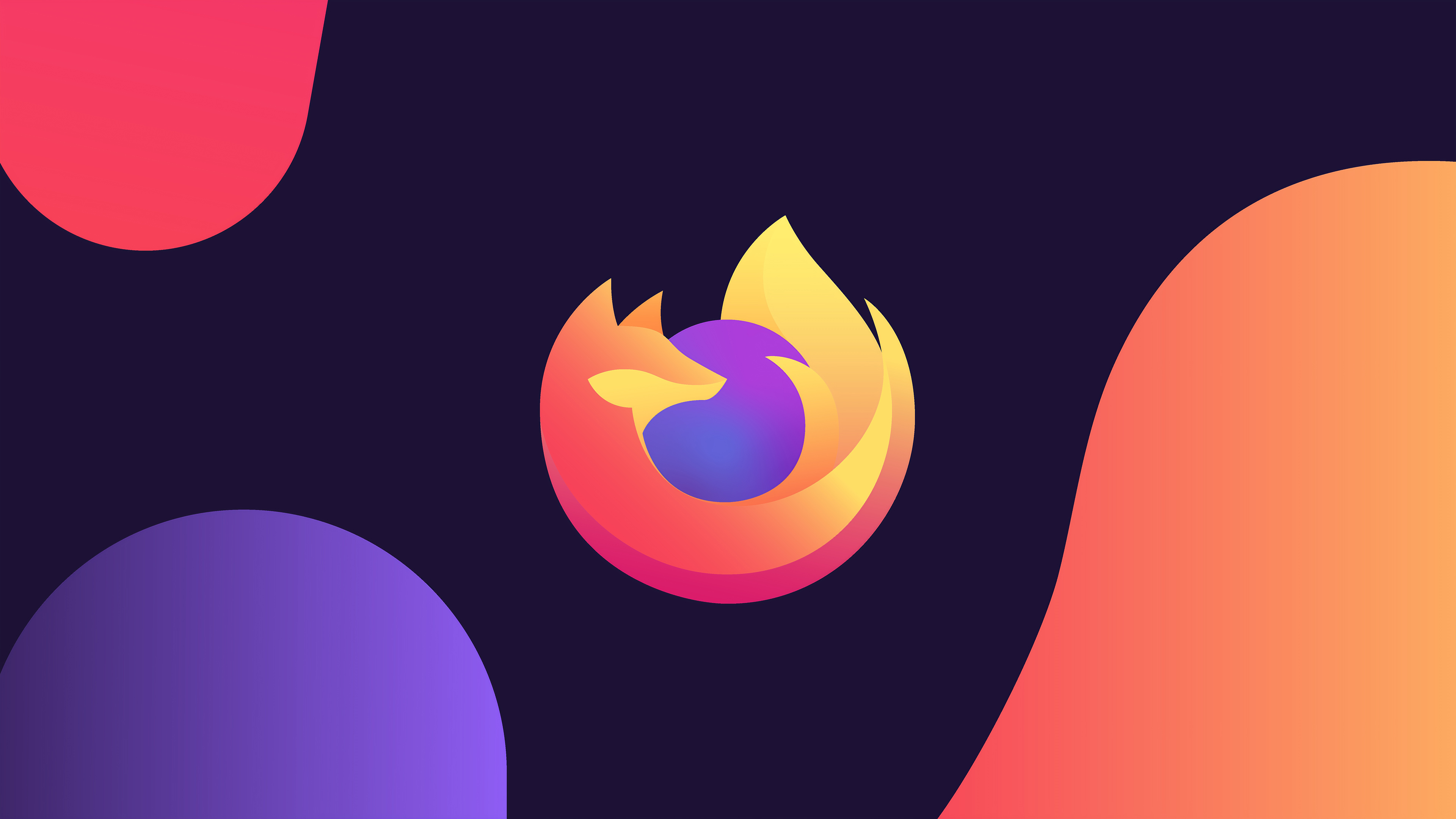 Artistic Firefox Logo Minimalist 3840x2160