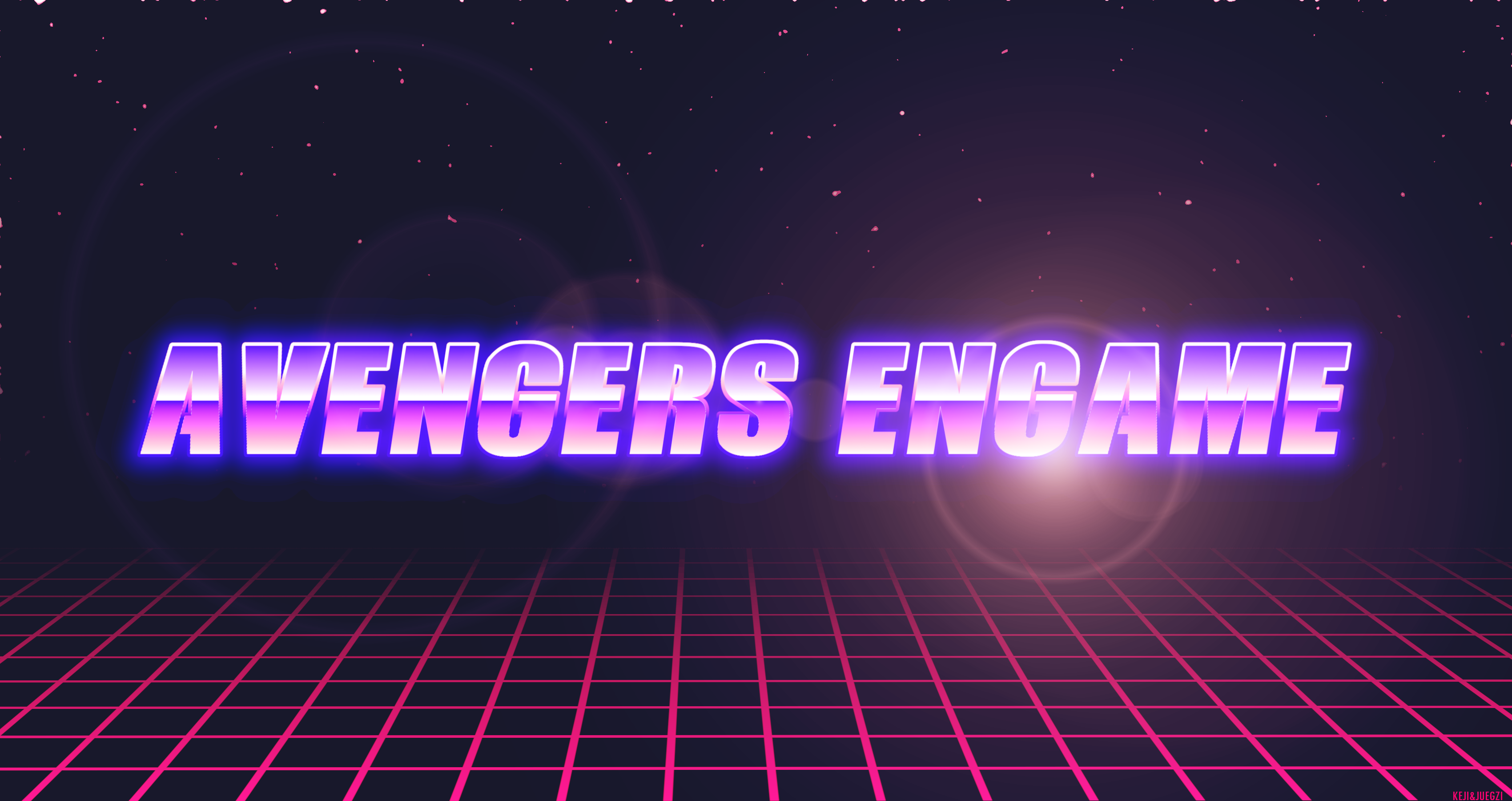 Avengers Endgame Retro Word 3400x1800