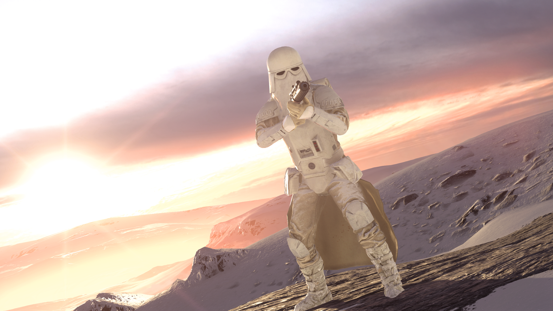 Hoth Star Wars Mountain Snow Snowtrooper 1920x1080