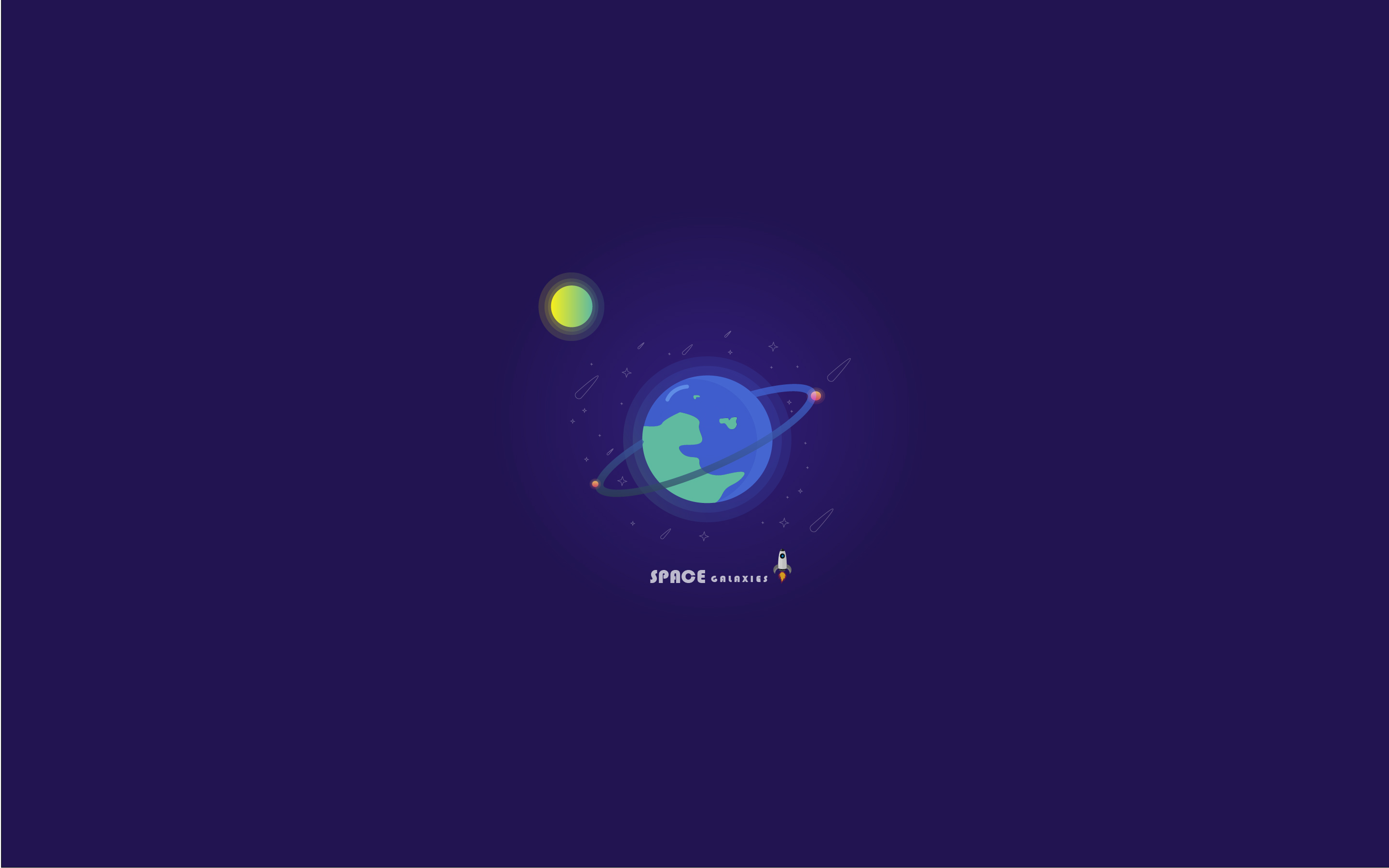 Planet Rocket Space 2880x1800