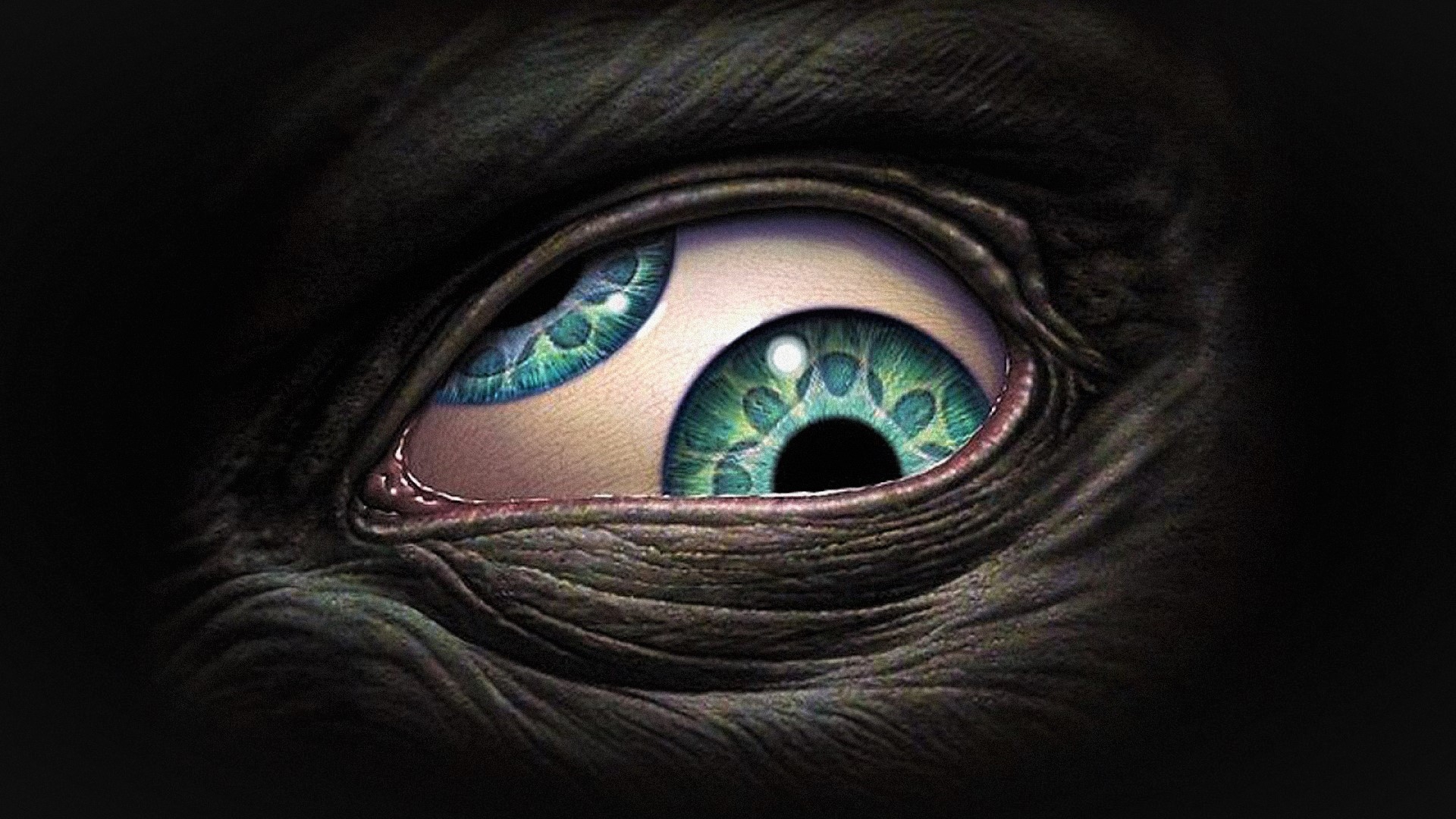 Close Up Creepy Eye Fantasy Scary 1920x1080