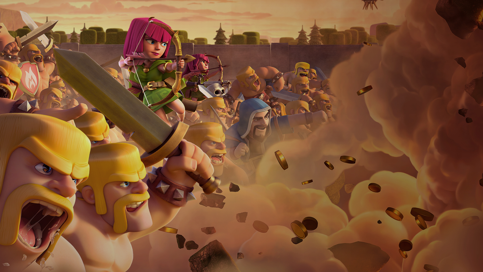 Video Game Clash Of Clans 2048x1152