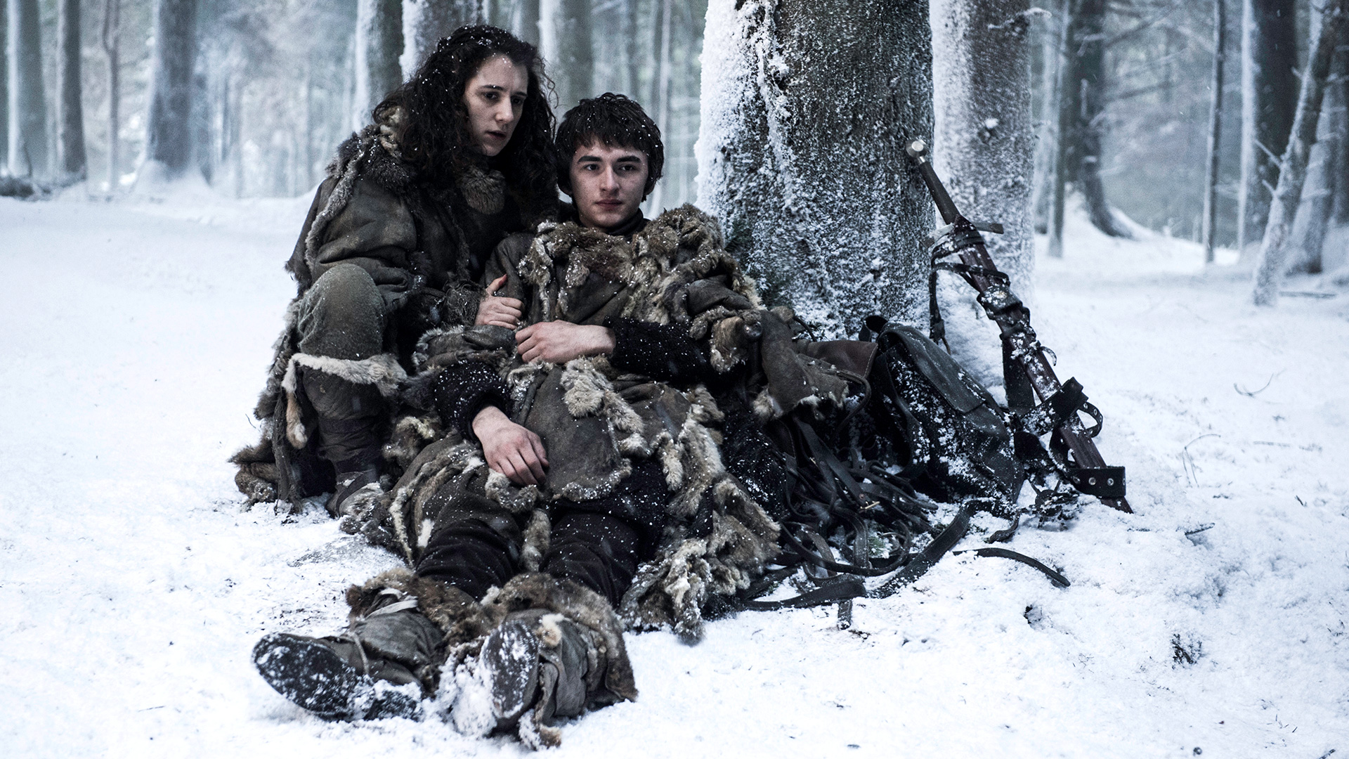 Bran Stark Ellie Kendrick Isaac Hempstead Wright Meera Reed 1920x1080