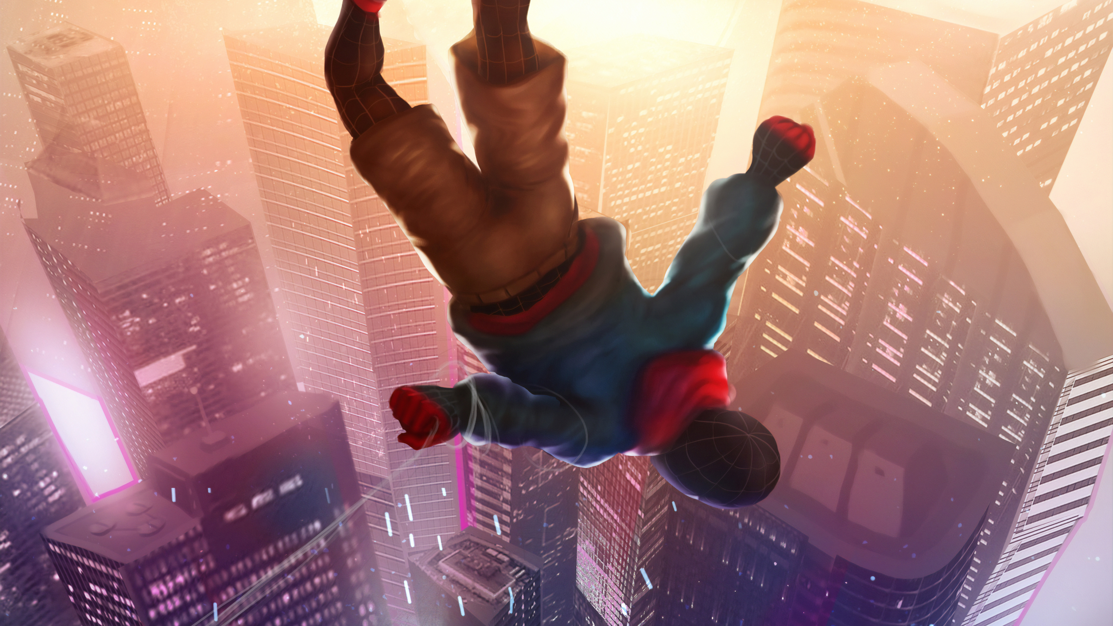 Miles Morales Spider Man Spider Man Homecoming 3840x2160