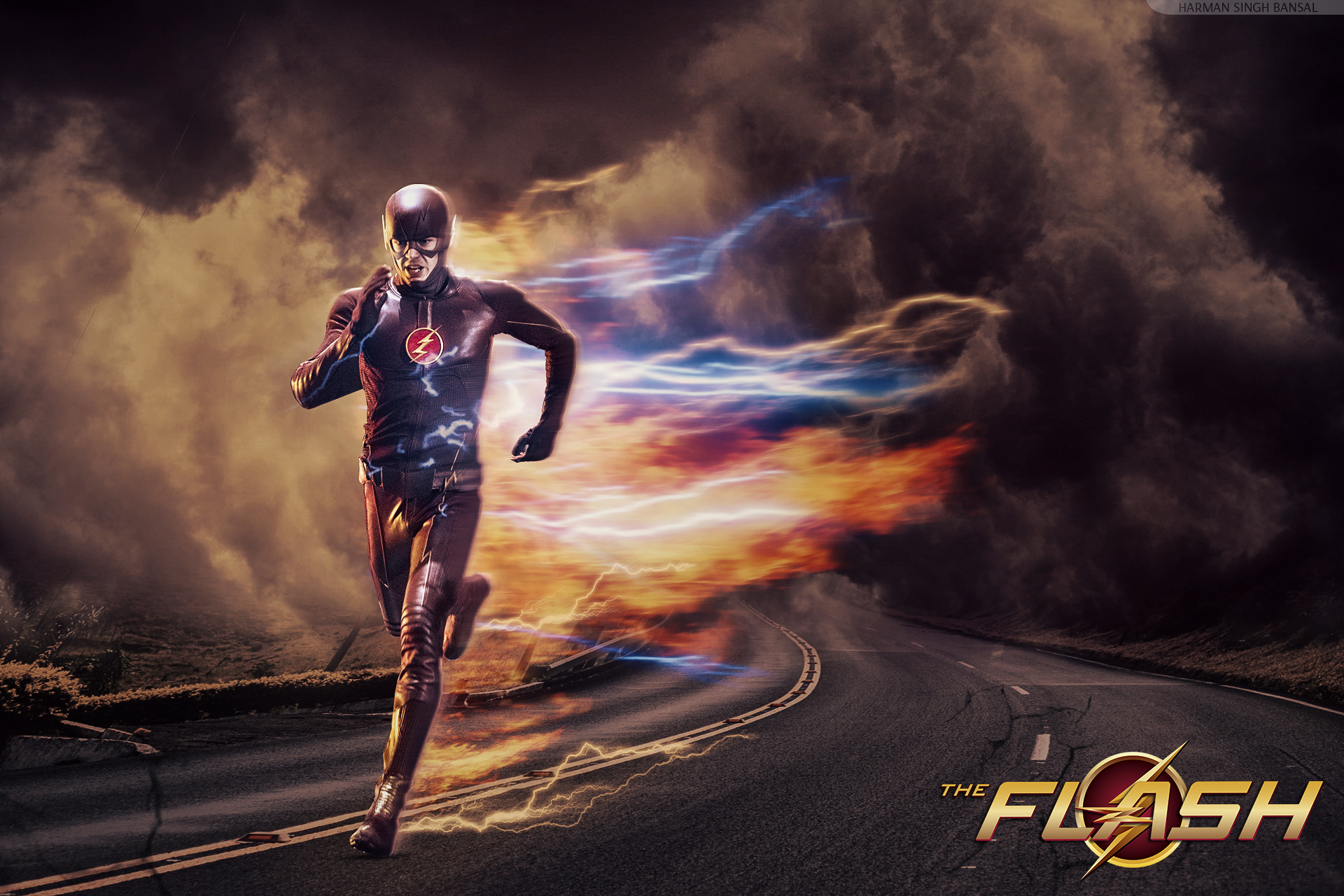 Barry Allen Flash Grant Gustin The Flash 2014 1920x1280