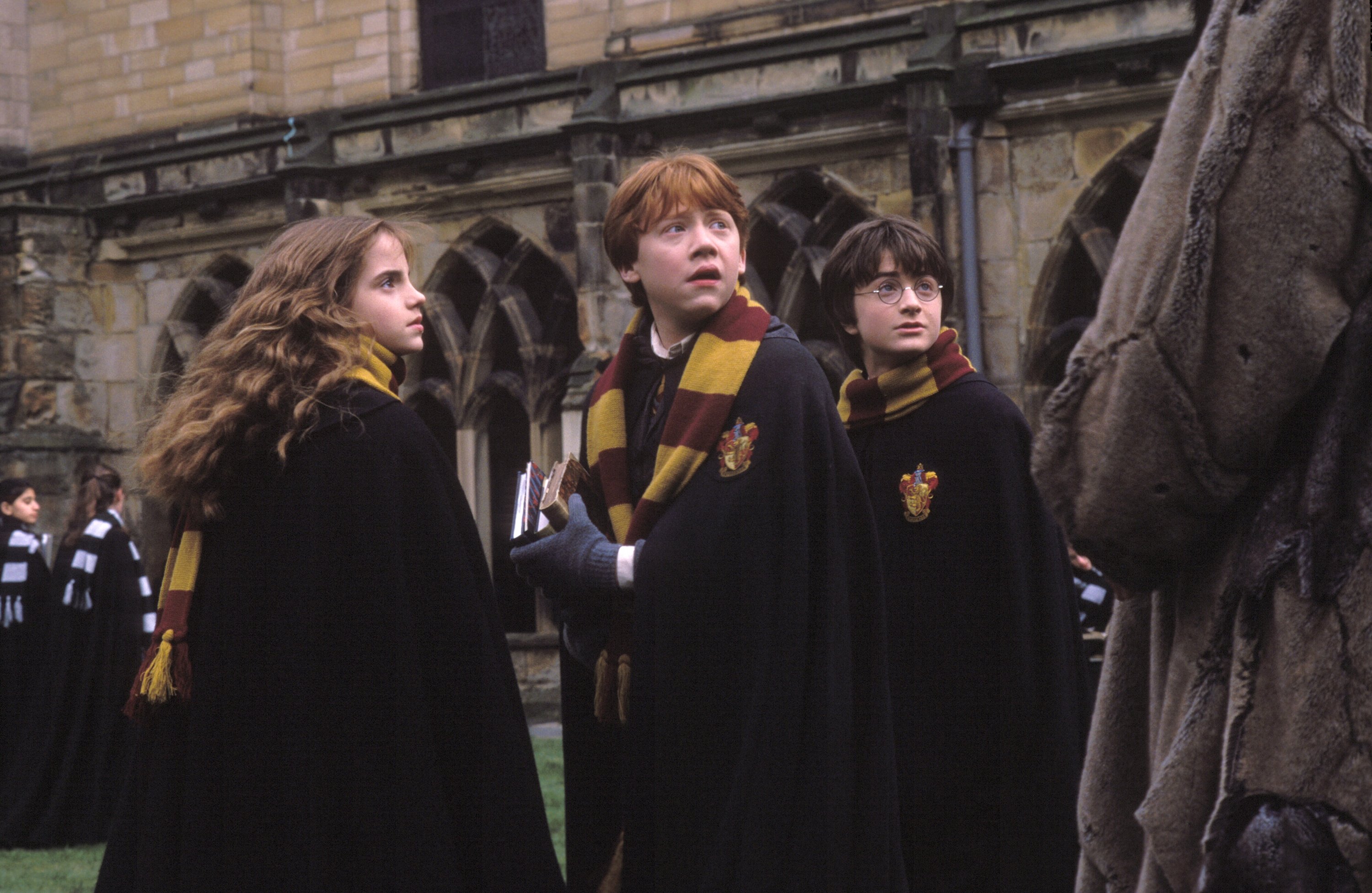 Daniel Radcliffe Emma Watson Harry Potter Hermione Granger Ron Weasley Rupert Grint 3000x1954