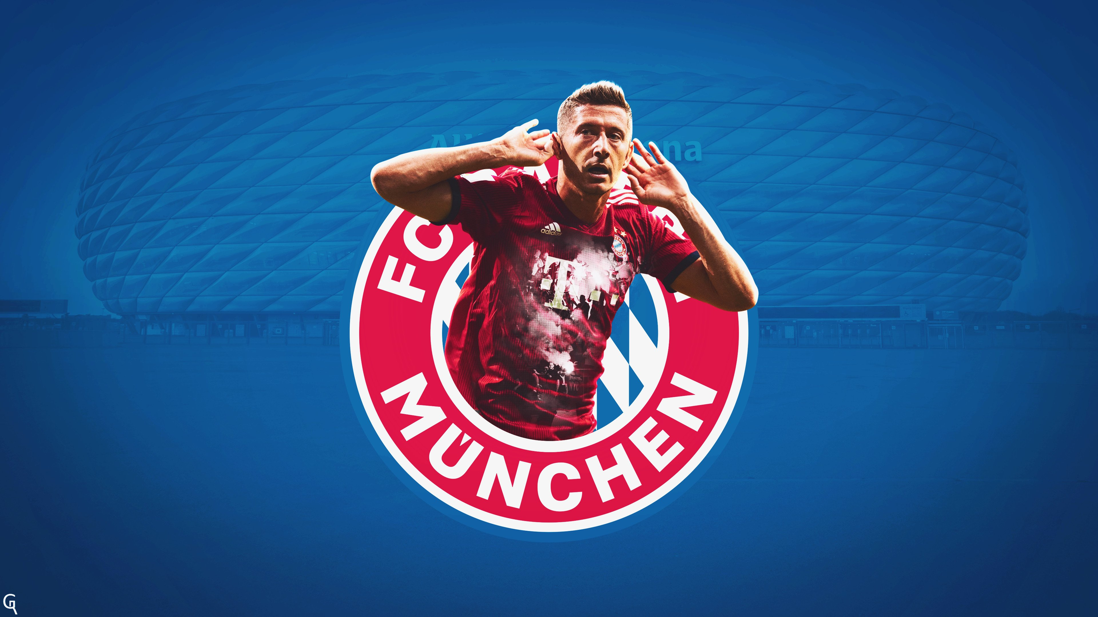 Fc Bayern Munich Polish Robert Lewandowski Soccer 3840x2160