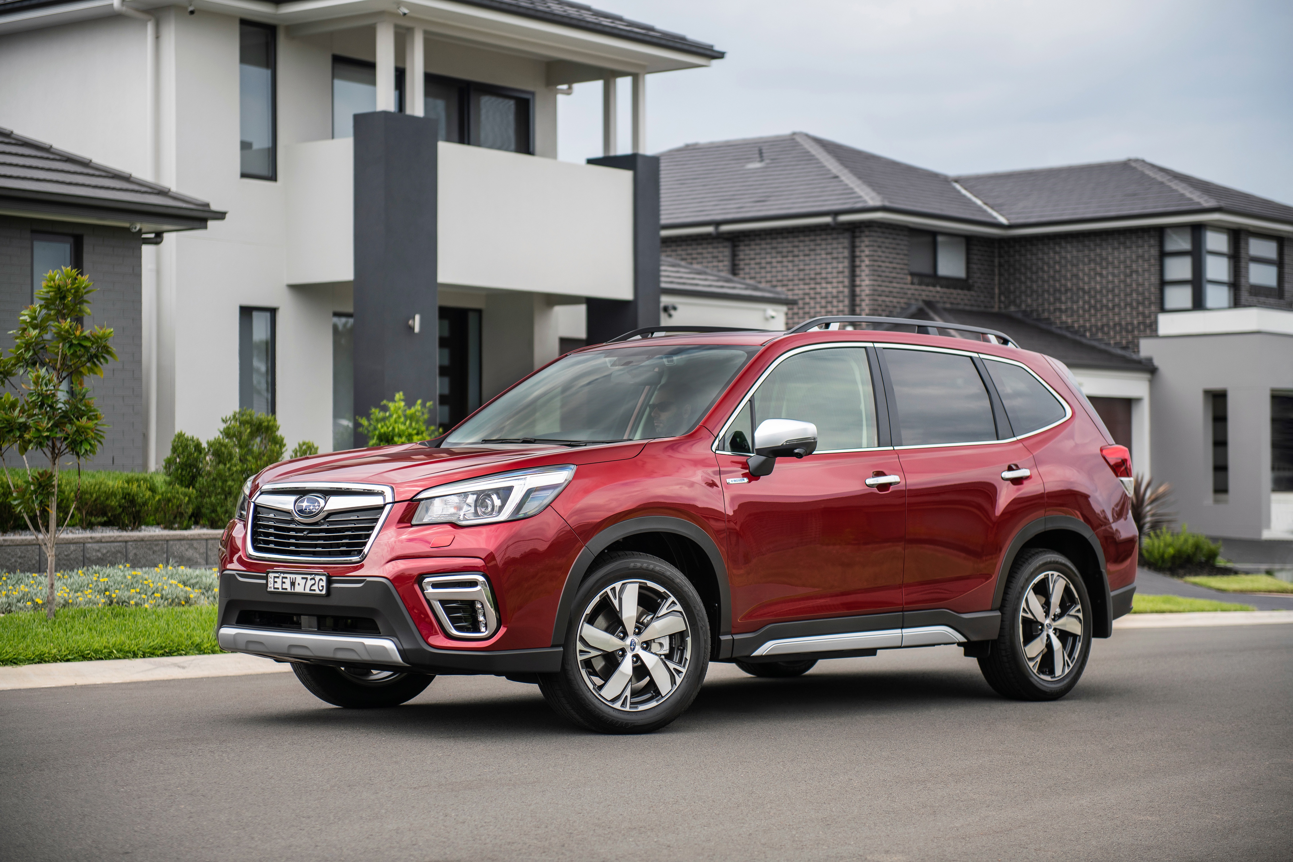 Car Red Car Suv Subaru Subaru Forester 4500x3000