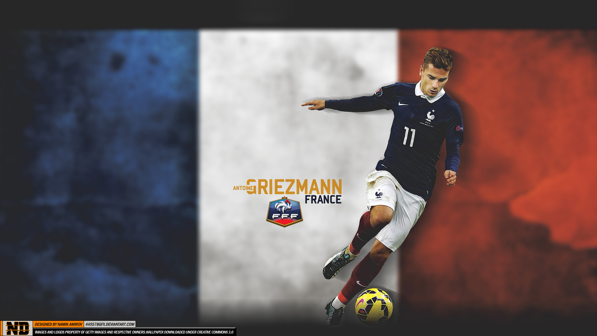 Antoine Griezmann French Soccer 1920x1080