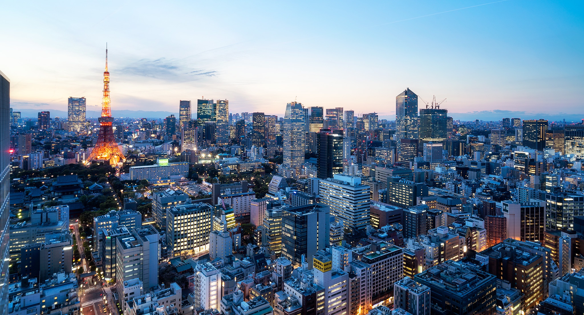 Building City Cityscape Japan Skyscraper Tokyo Tokyo Tower 2048x1105