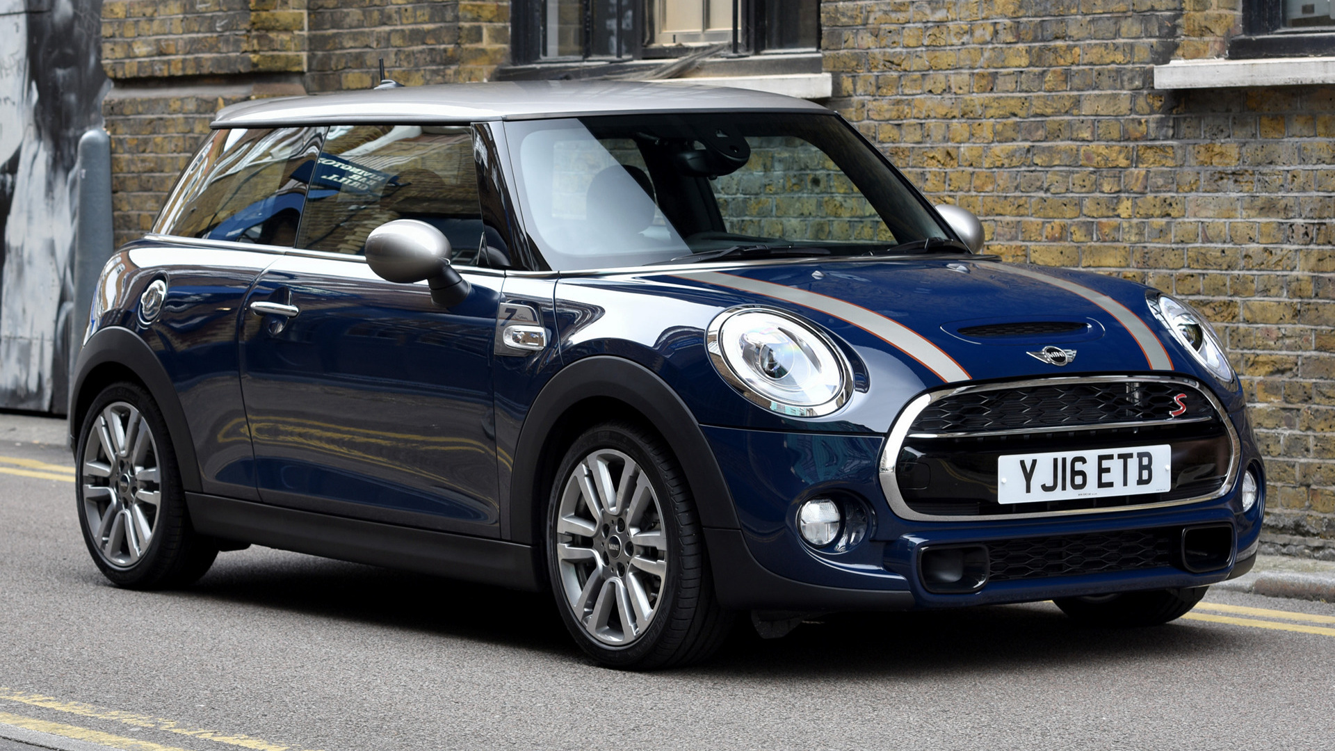 Blue Car Mini Cooper S 1920x1080