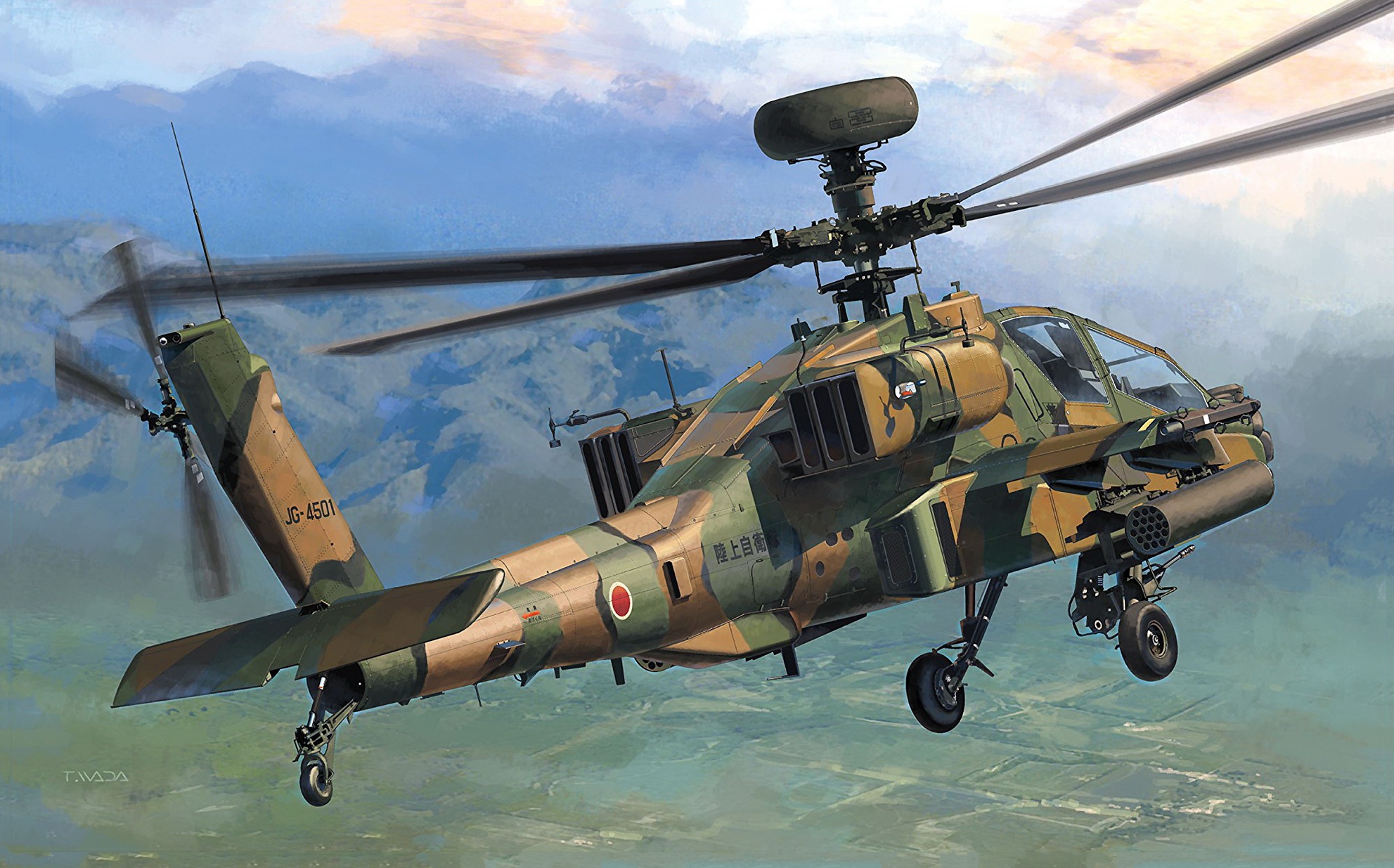 Aircraft Attack Helicopter Boeing Ah 64 Apache Helicopter 1983x1235