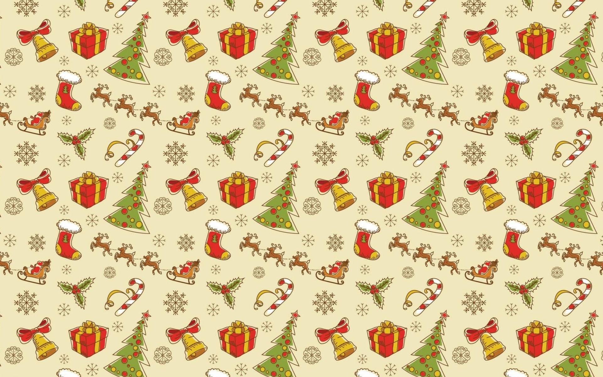Bell Christmas Christmas Tree Gift Pattern Sled Tree 1920x1200