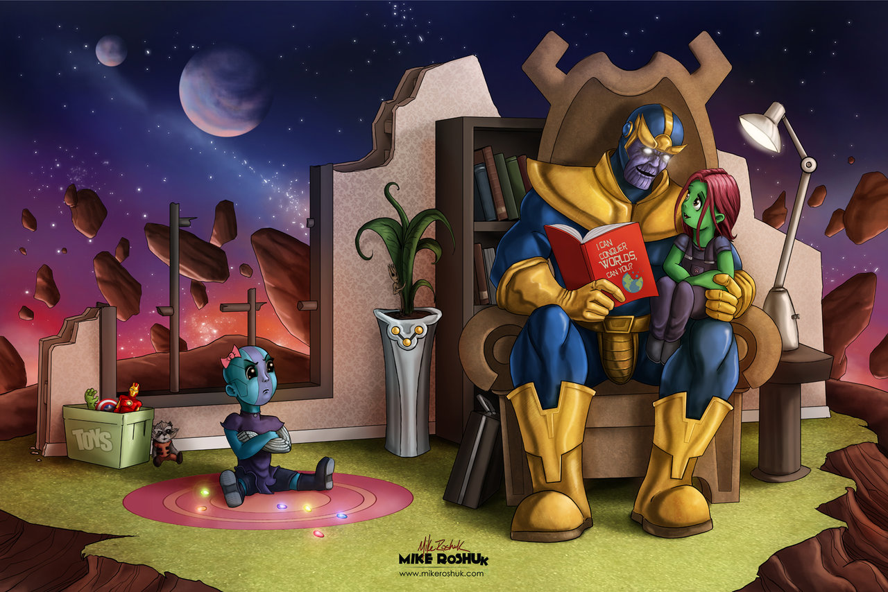 Gamora Nebula Marvel Comics Thanos 1280x854