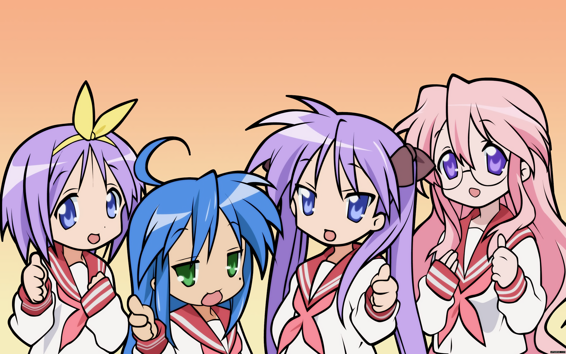 Kagami Hiiragi Konata Izumi Miyuki Takara Tsukasa Hiiragi 1920x1200