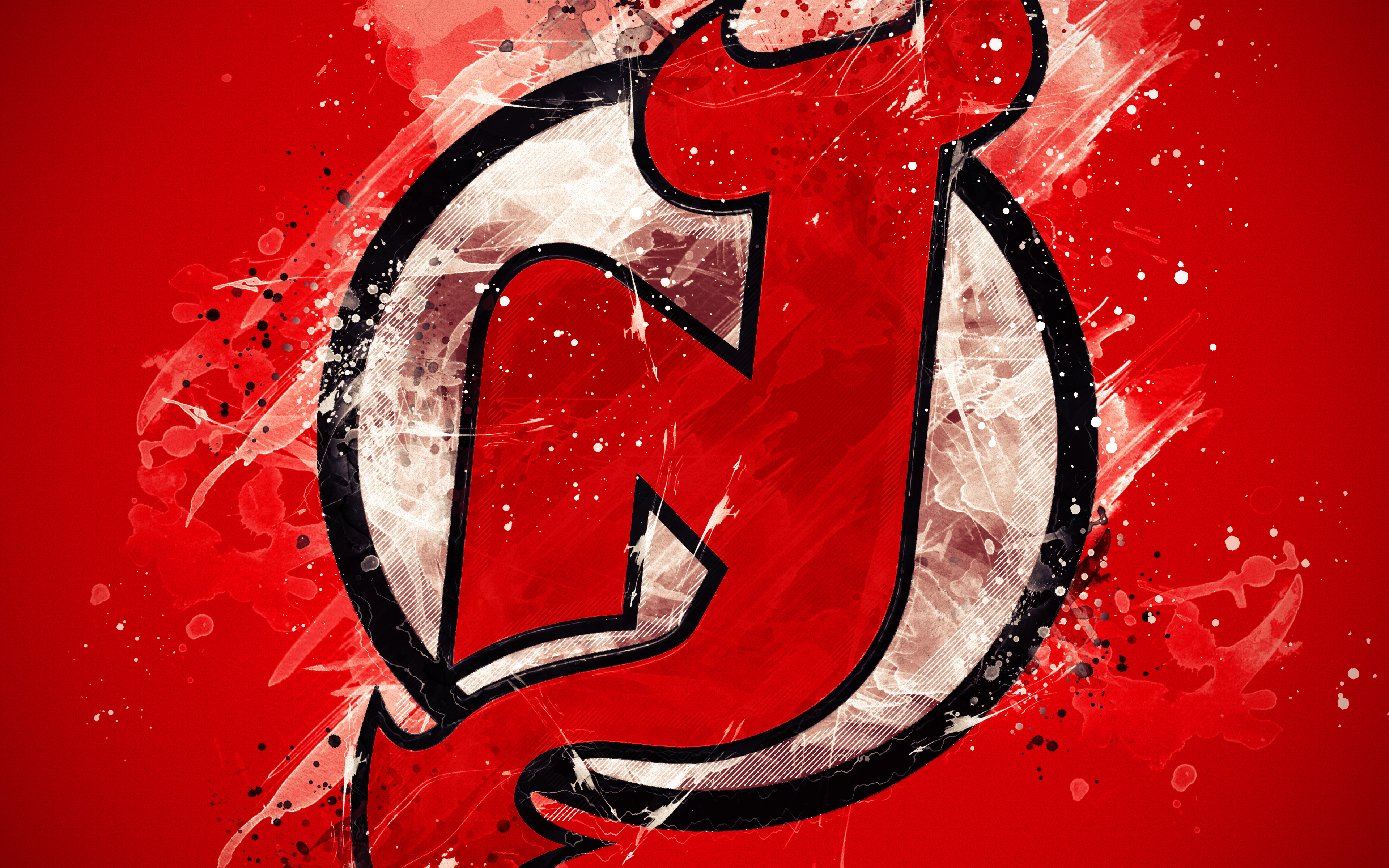Emblem Logo Nhl New Jersey Devils 3840x2400