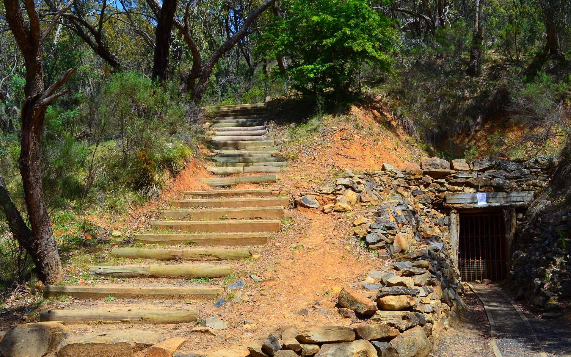 Australia Bald Hill Mine Bush Rock Steps 1920x1200