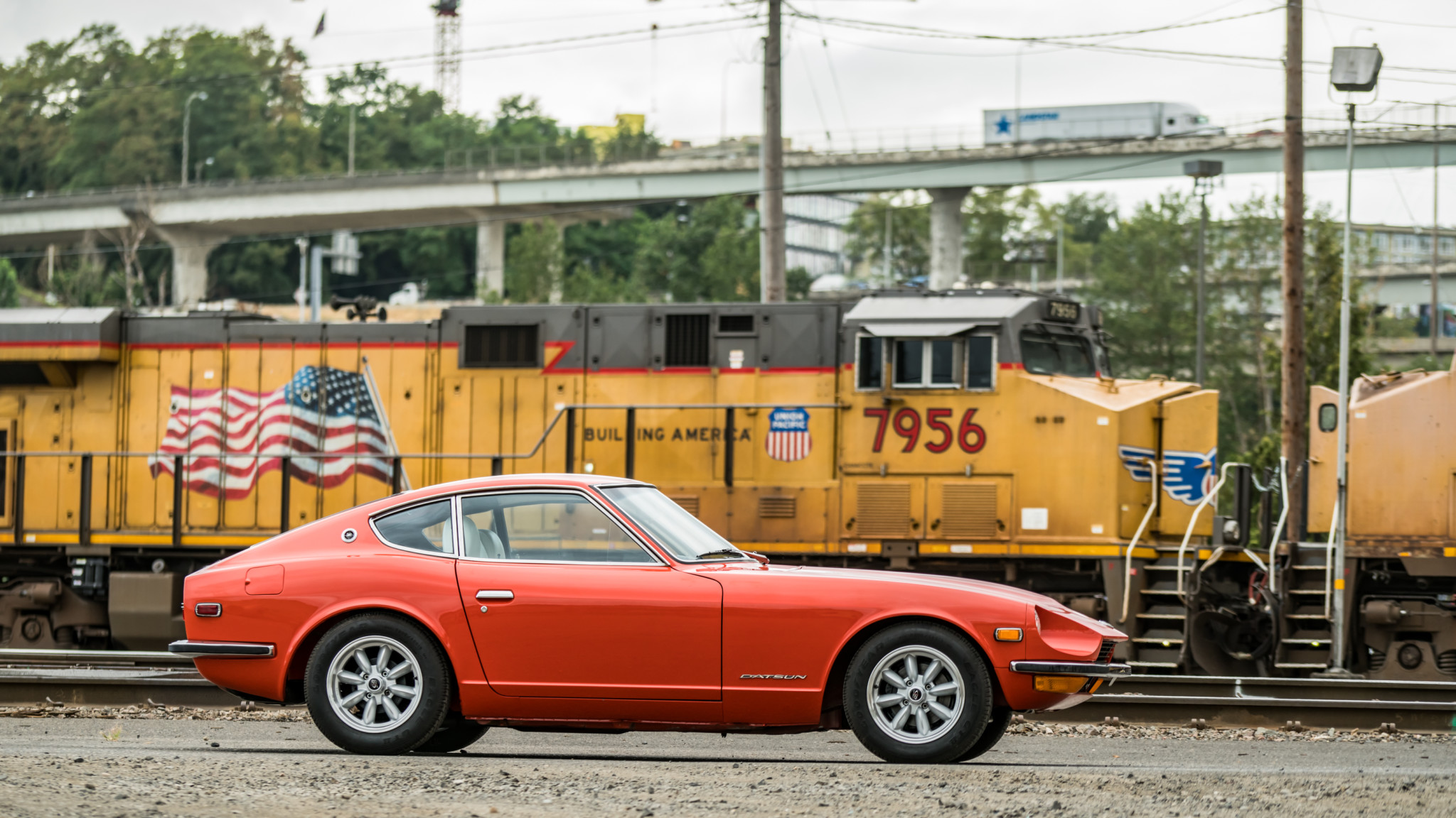 Car Coupe Datsun 240z Old Car Red Car Sport Car 2048x1152