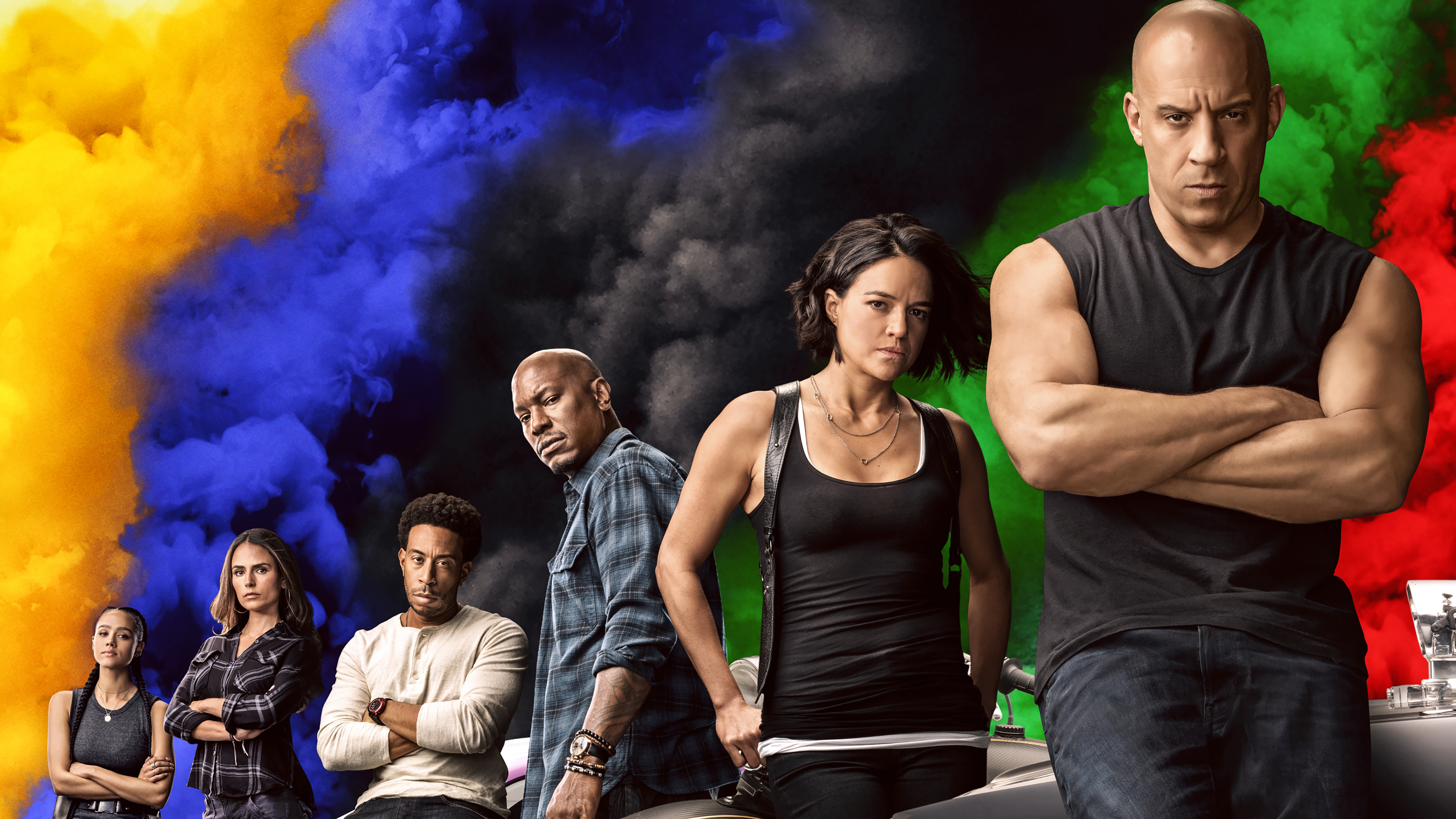 Fast Amp Furious 9 Jordana Brewster Ludacris Michelle Rodriguez Nathalie Emmanuel Tyrese Gibson Vin  3840x2160