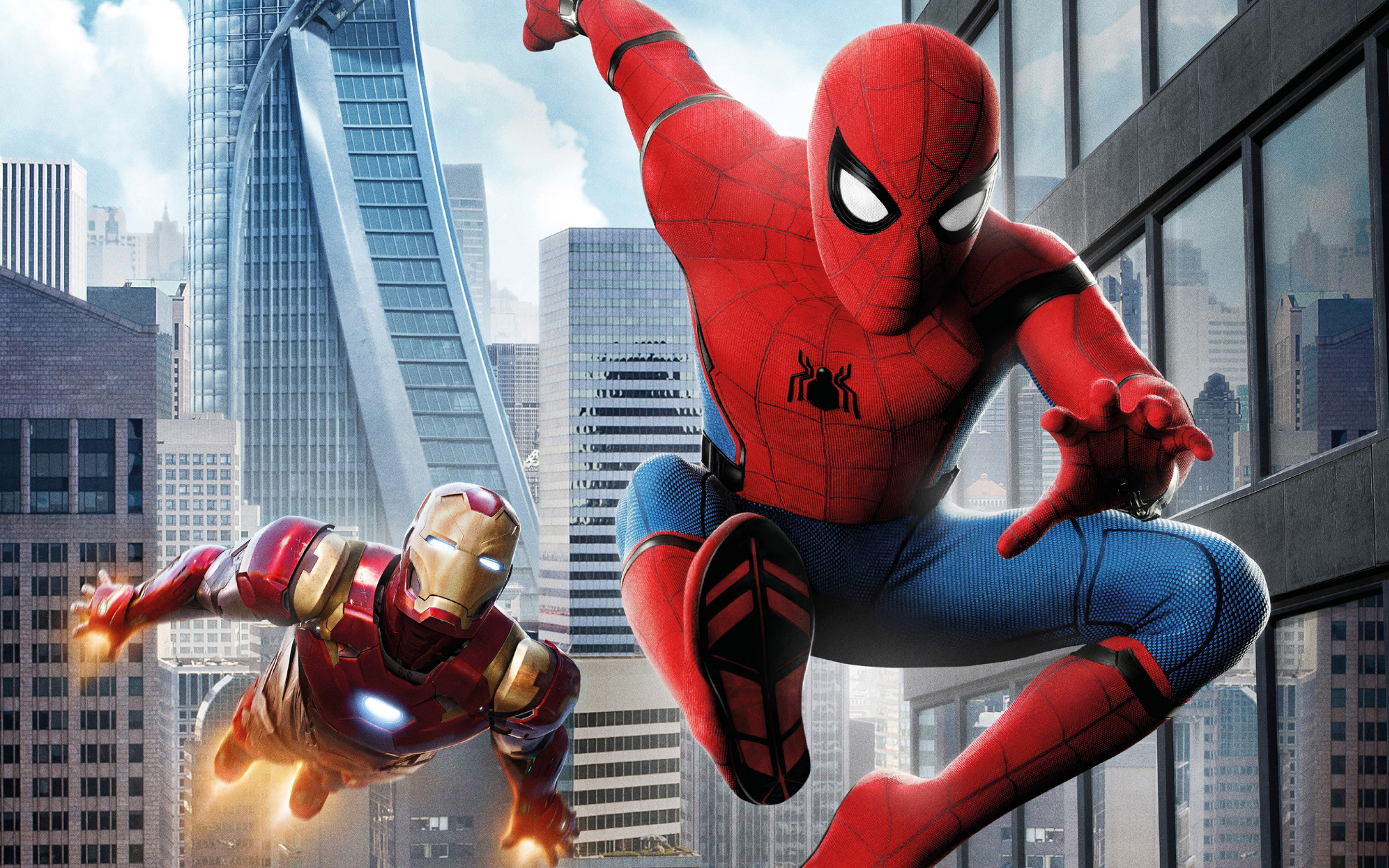 Iron Man Spider Man Spider Man Homecoming 3278x2049
