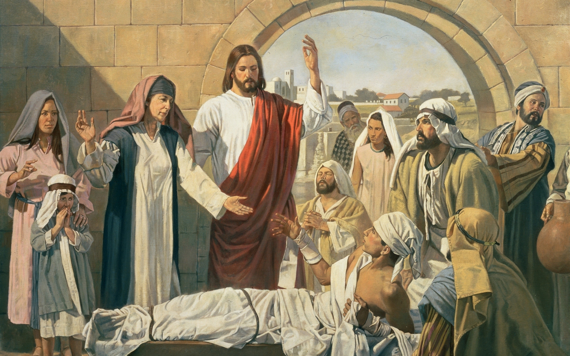 Jesus Painting People Religion 1920x1200