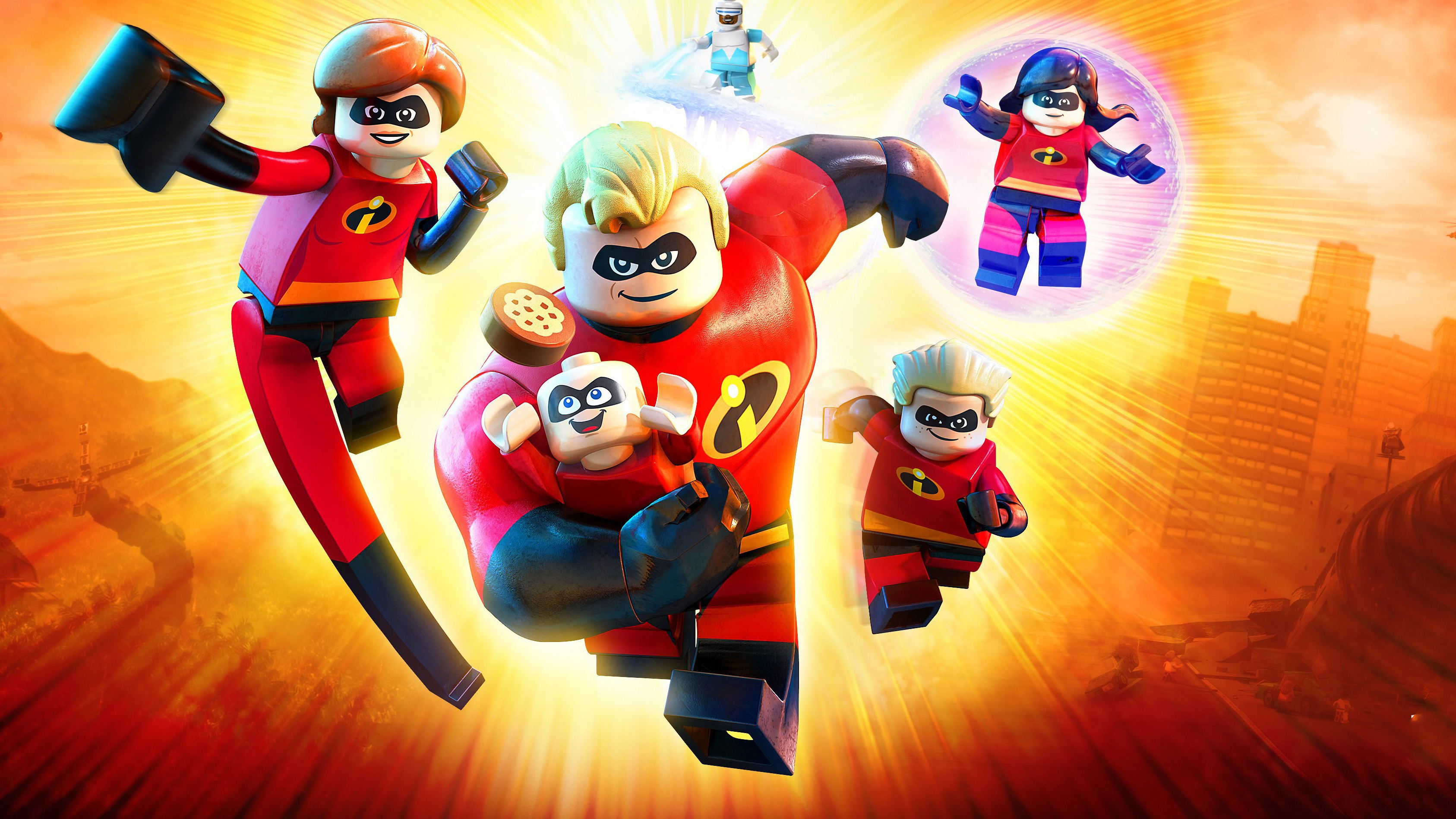 Dash Parr Elastigirl Frozone Incredibles 2 Lego Mr Incredible Violet Parr 3373x1897