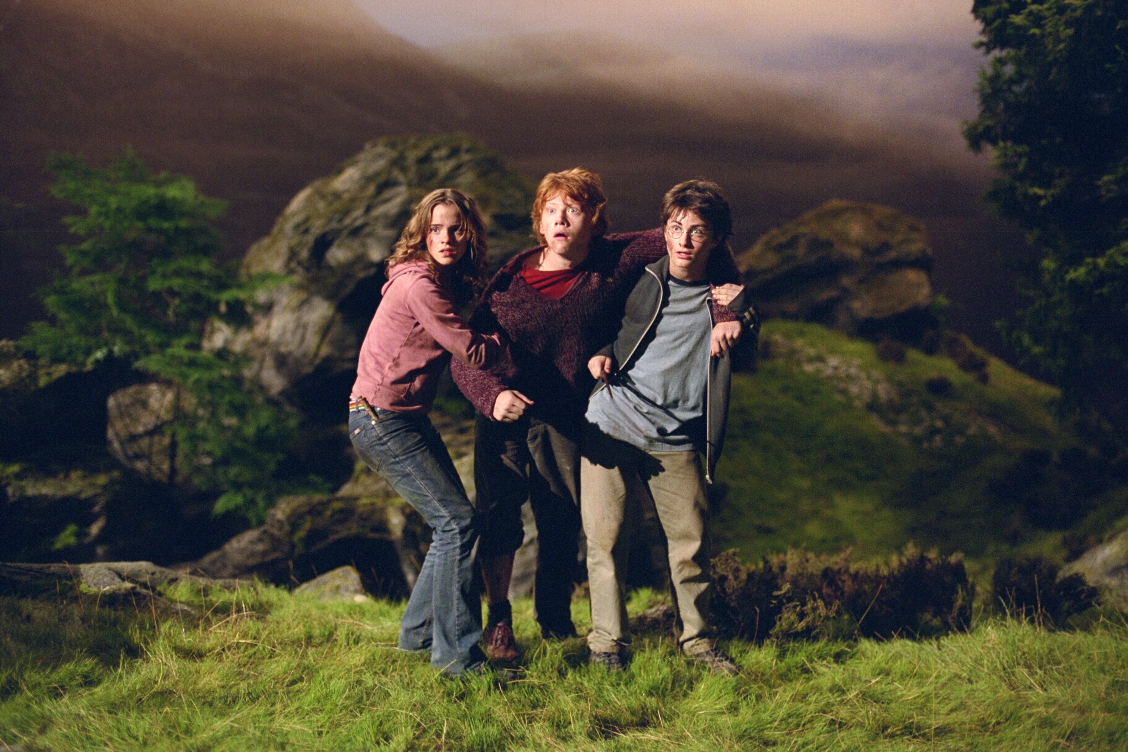 Harry Potter Hermione Granger Ron Weasley 3600x2400