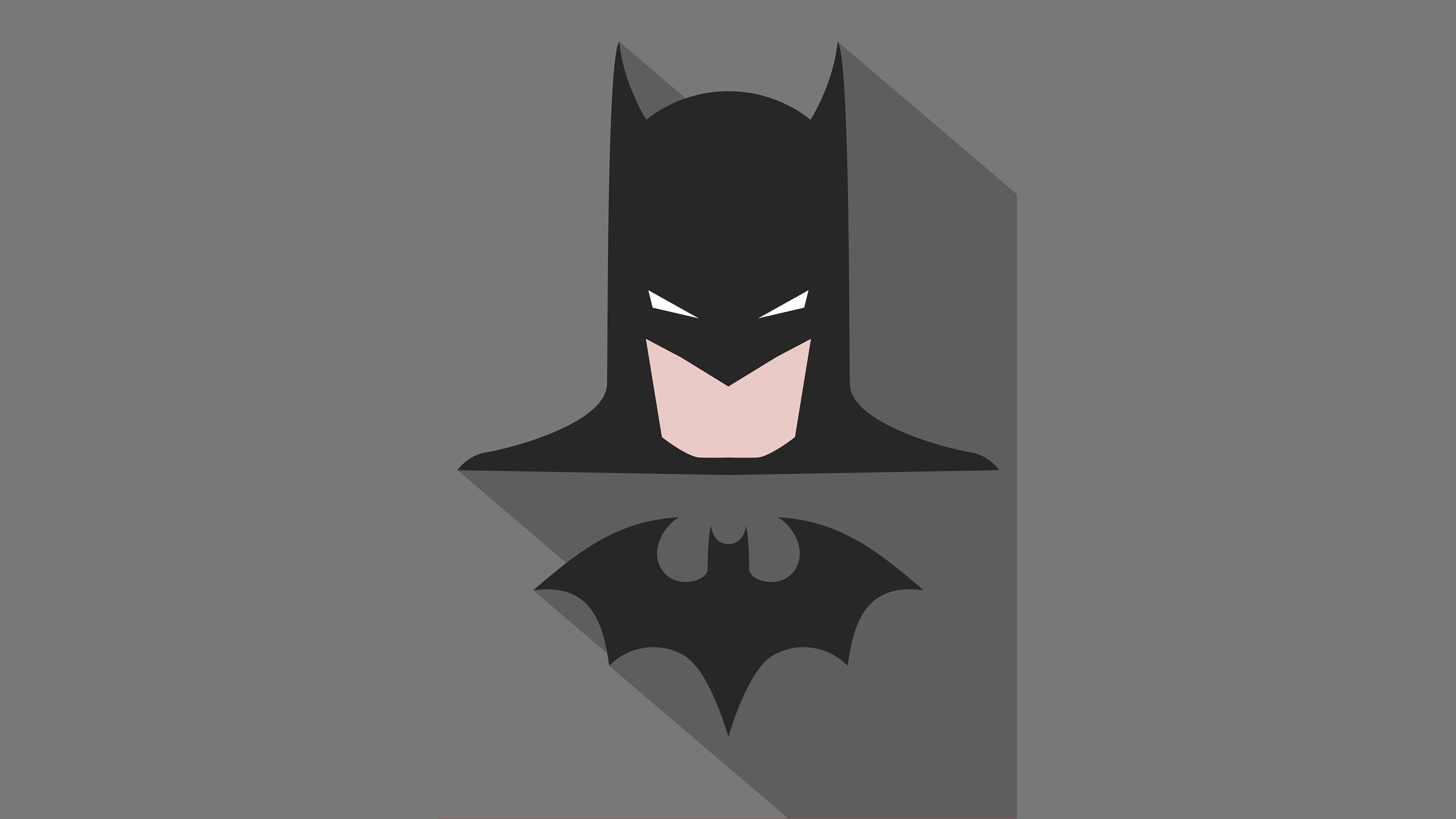 Batman Dc Comics Grey Minimalist 3840x2160
