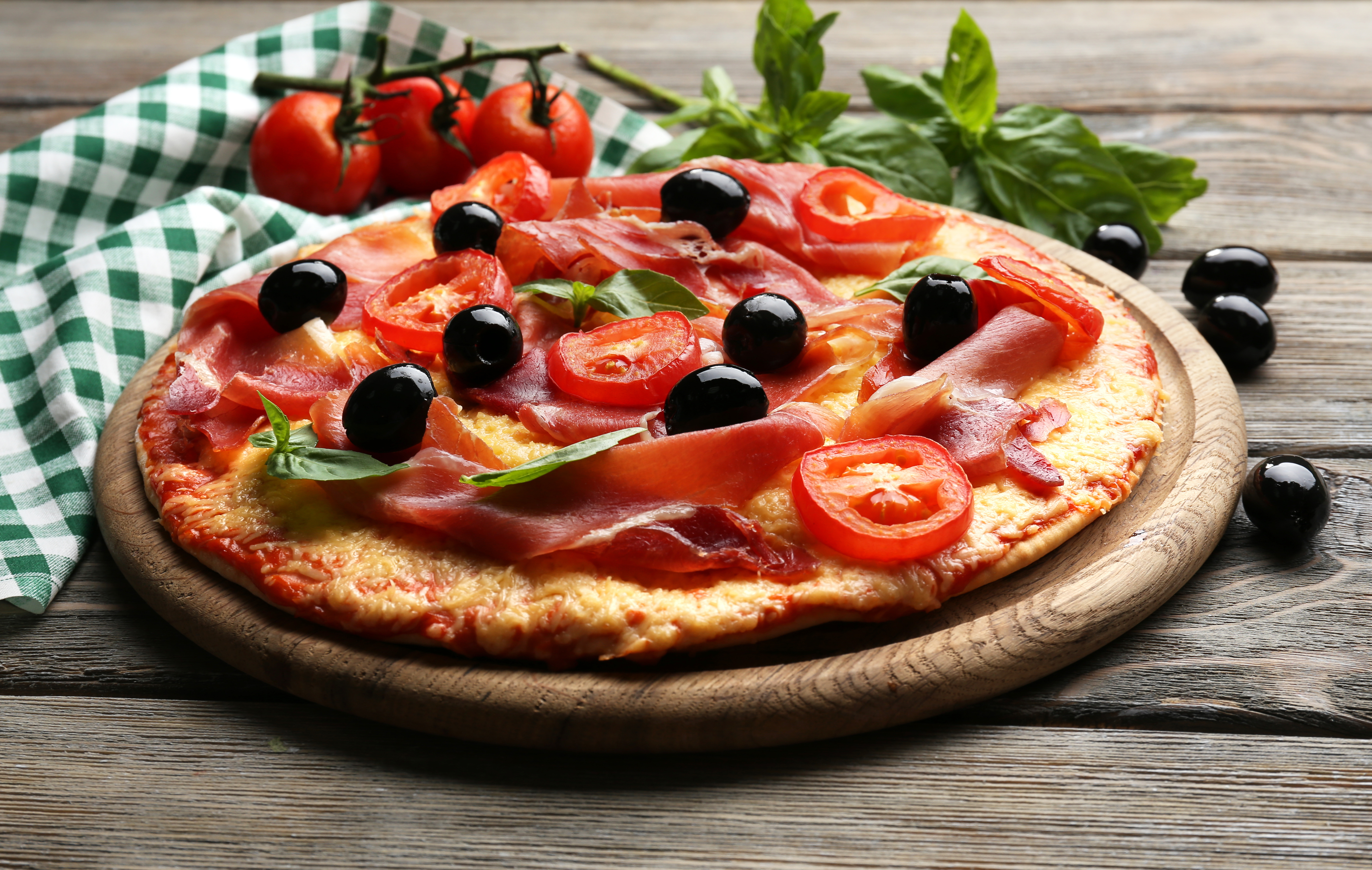 Olive Pizza Still Life Tomato 5344x3391