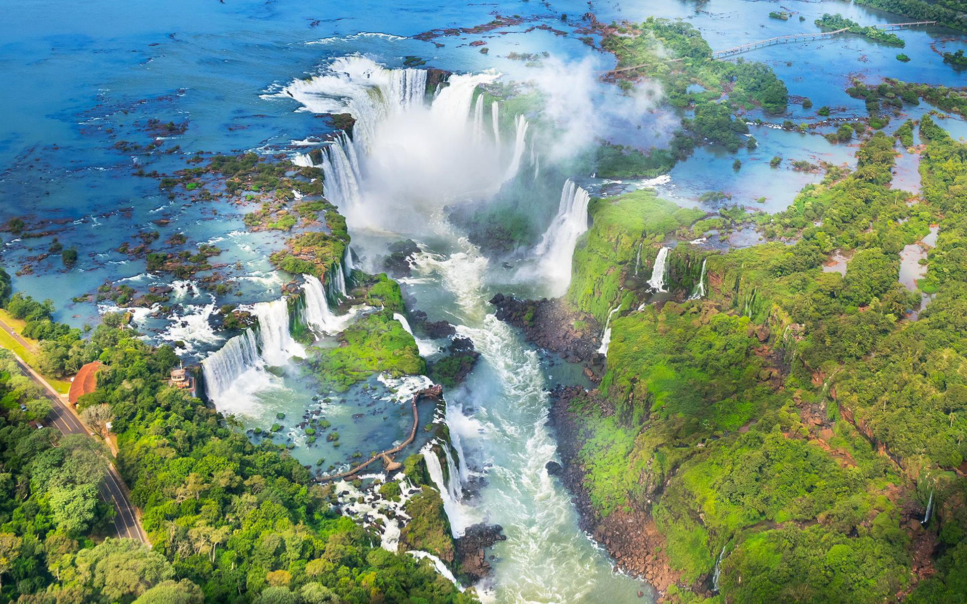 Argentina Iguazu Falls National Park Waterfall 1920x1200