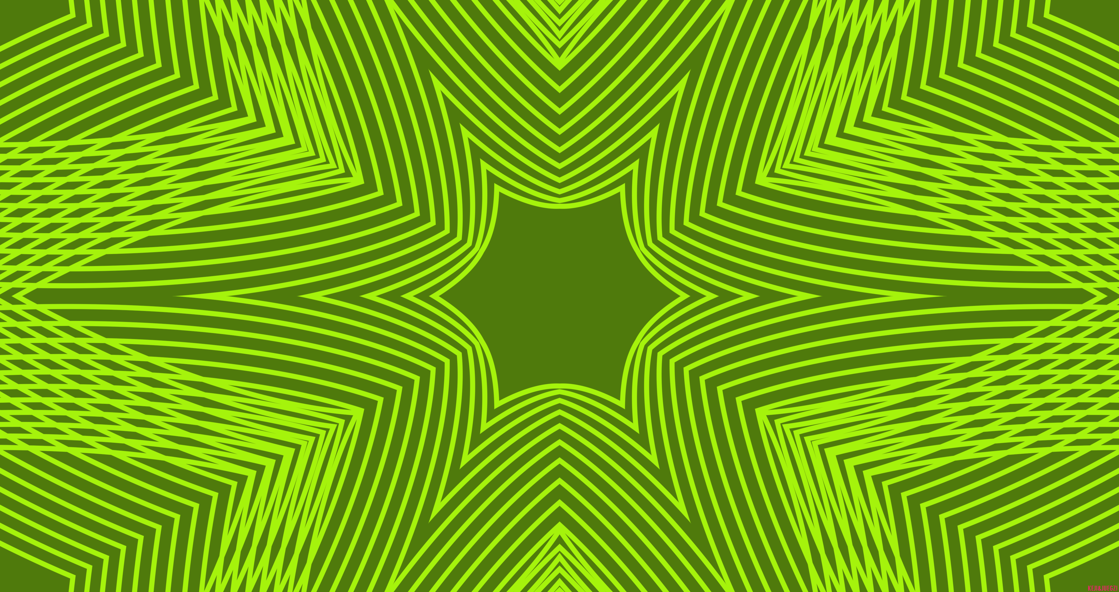 Digital Art Green Lines Spiral 4250x2250