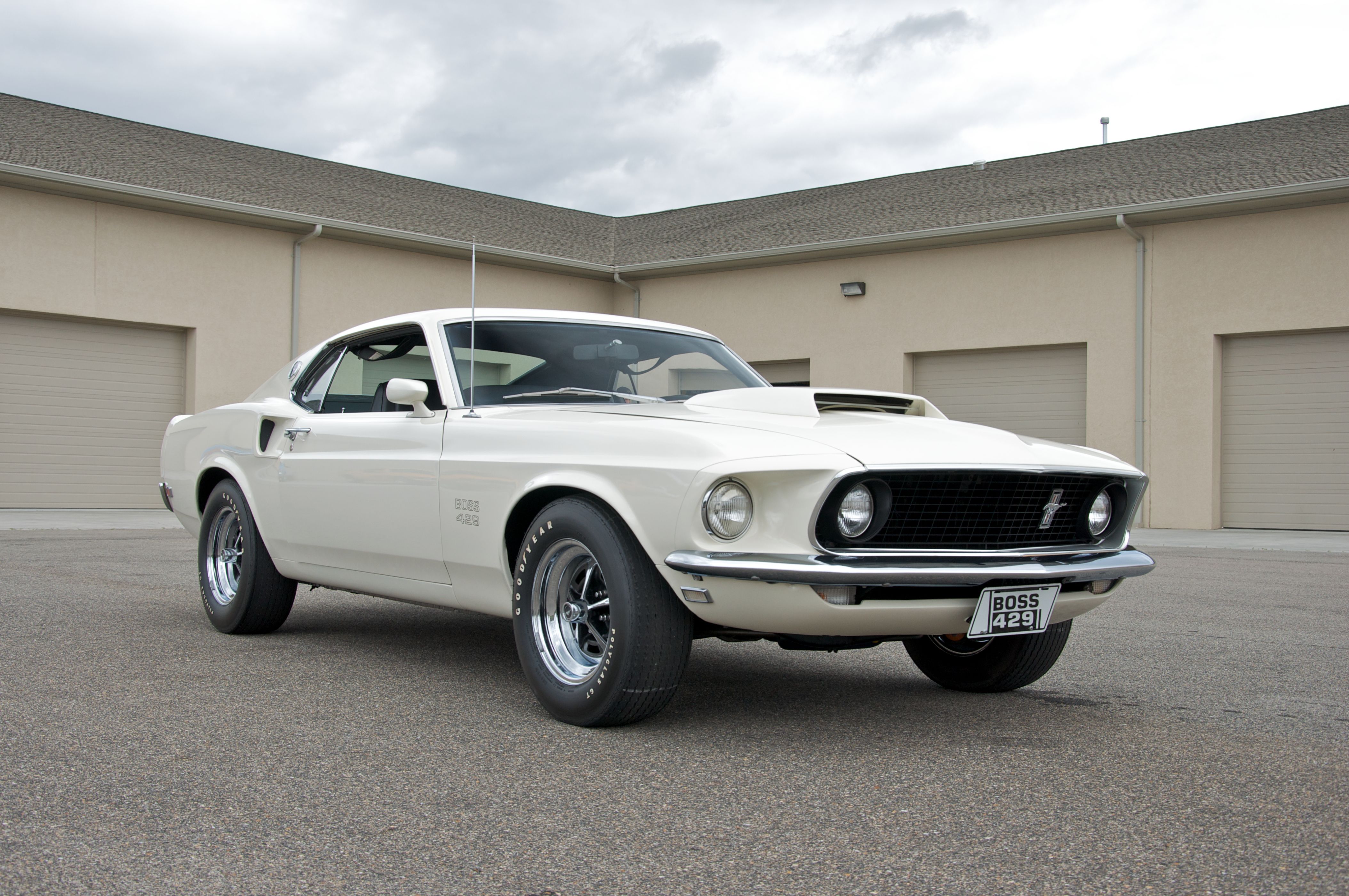 Car Fastback Ford Mustang Boss 429 Muscle Car White Car 4216x2800