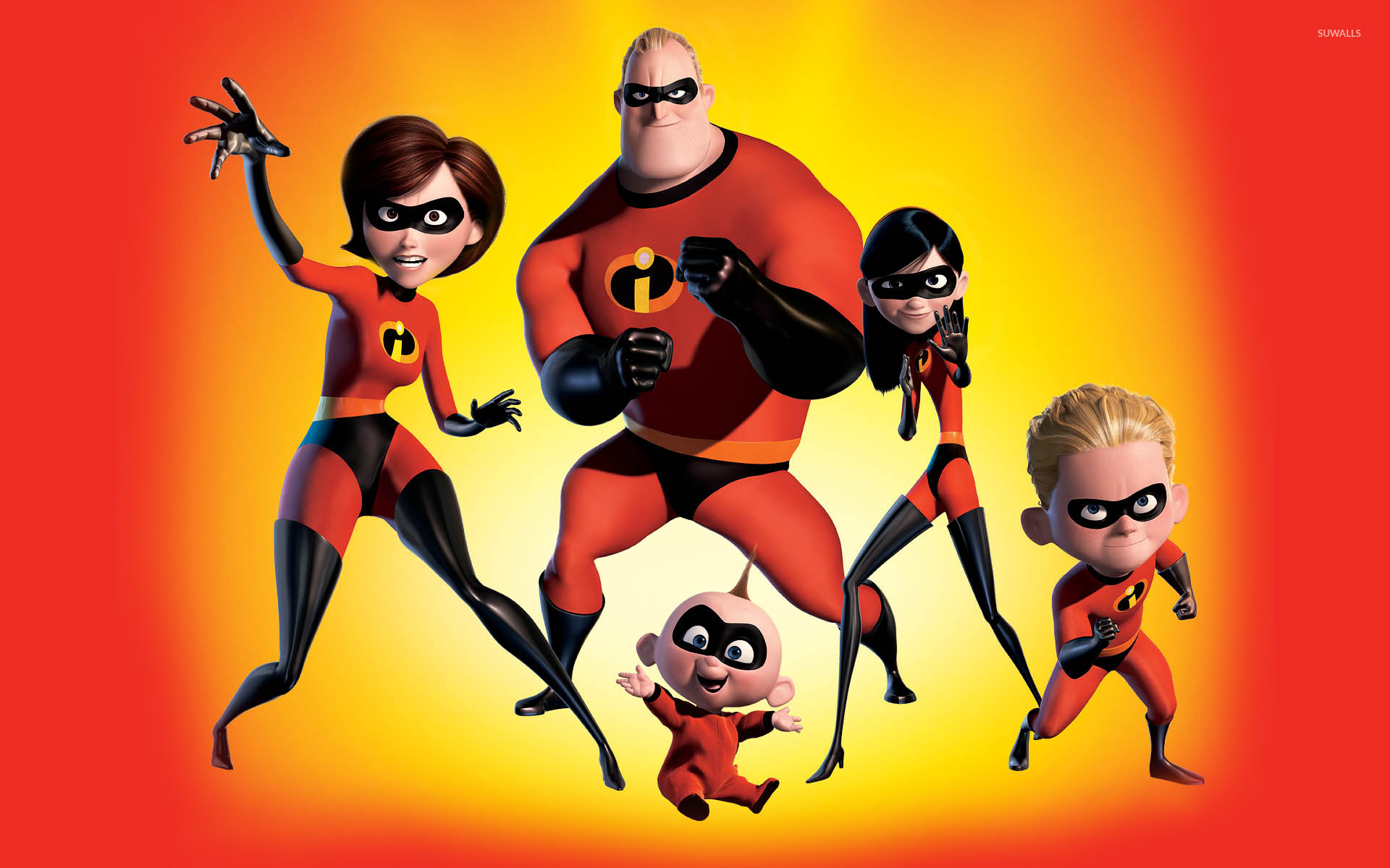 Bob Parr Dash Parr Elastigirl Helen Parr Jack Jack Parr Mr Incredible The Incredibles Violet Parr 1920x1200