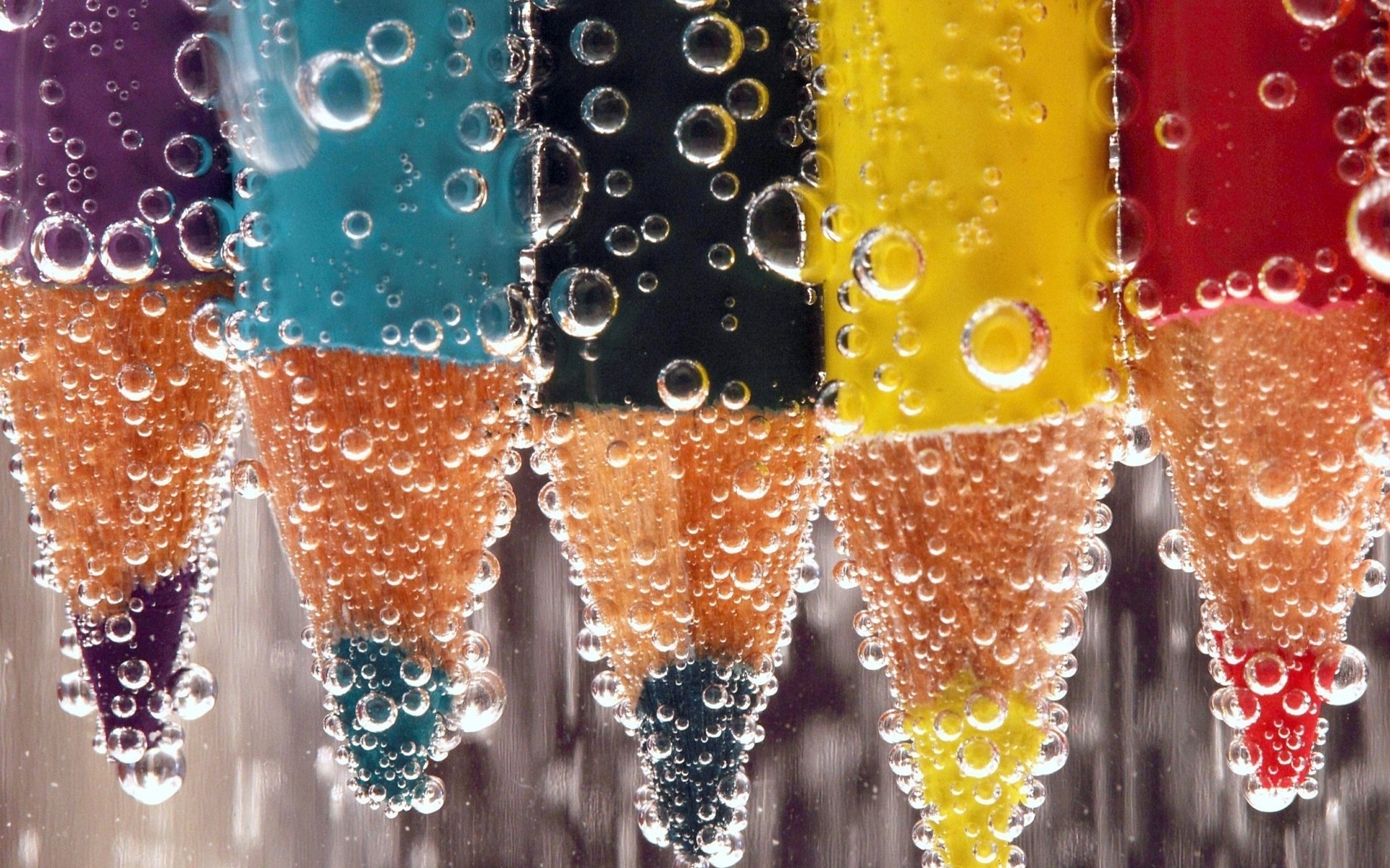 Bubble Colors Pencil Water 1920x1200