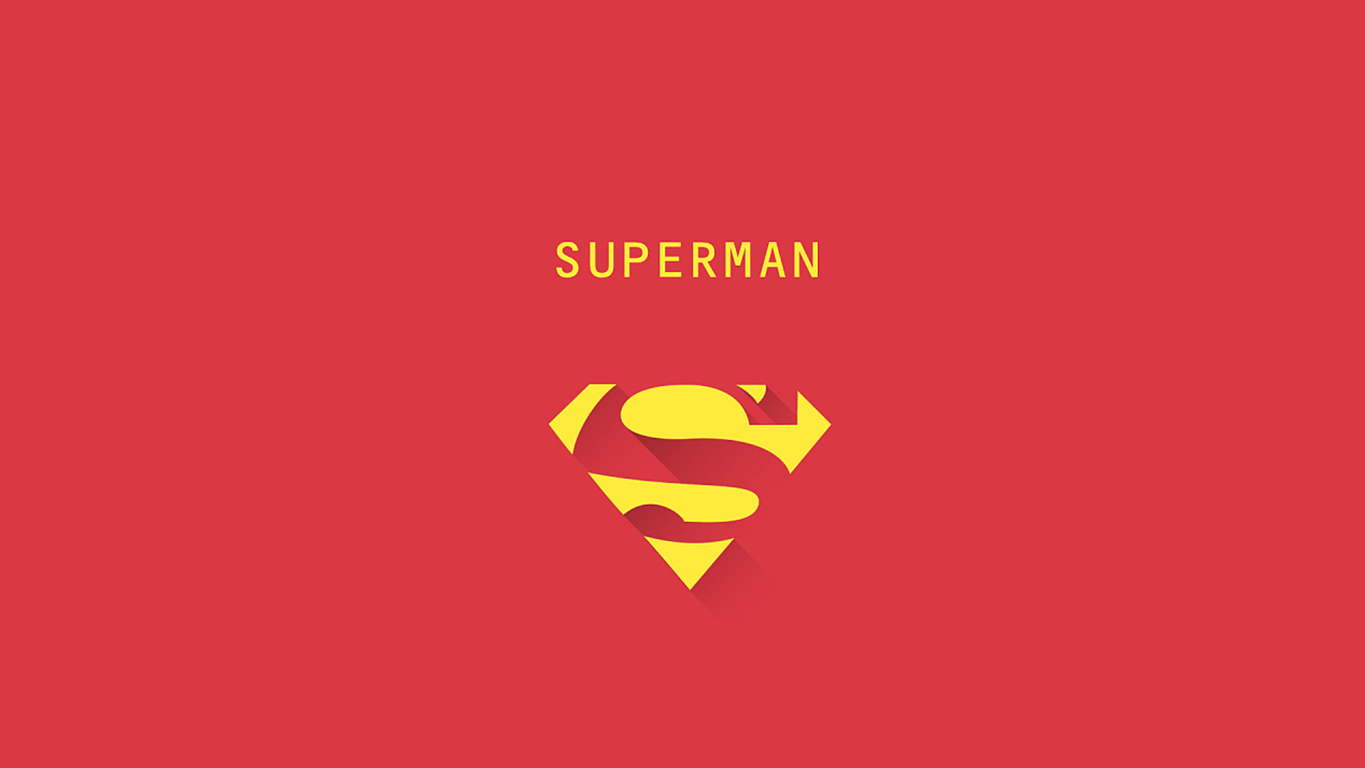 Minimalism DC Comics Superman Logo 1920x1080