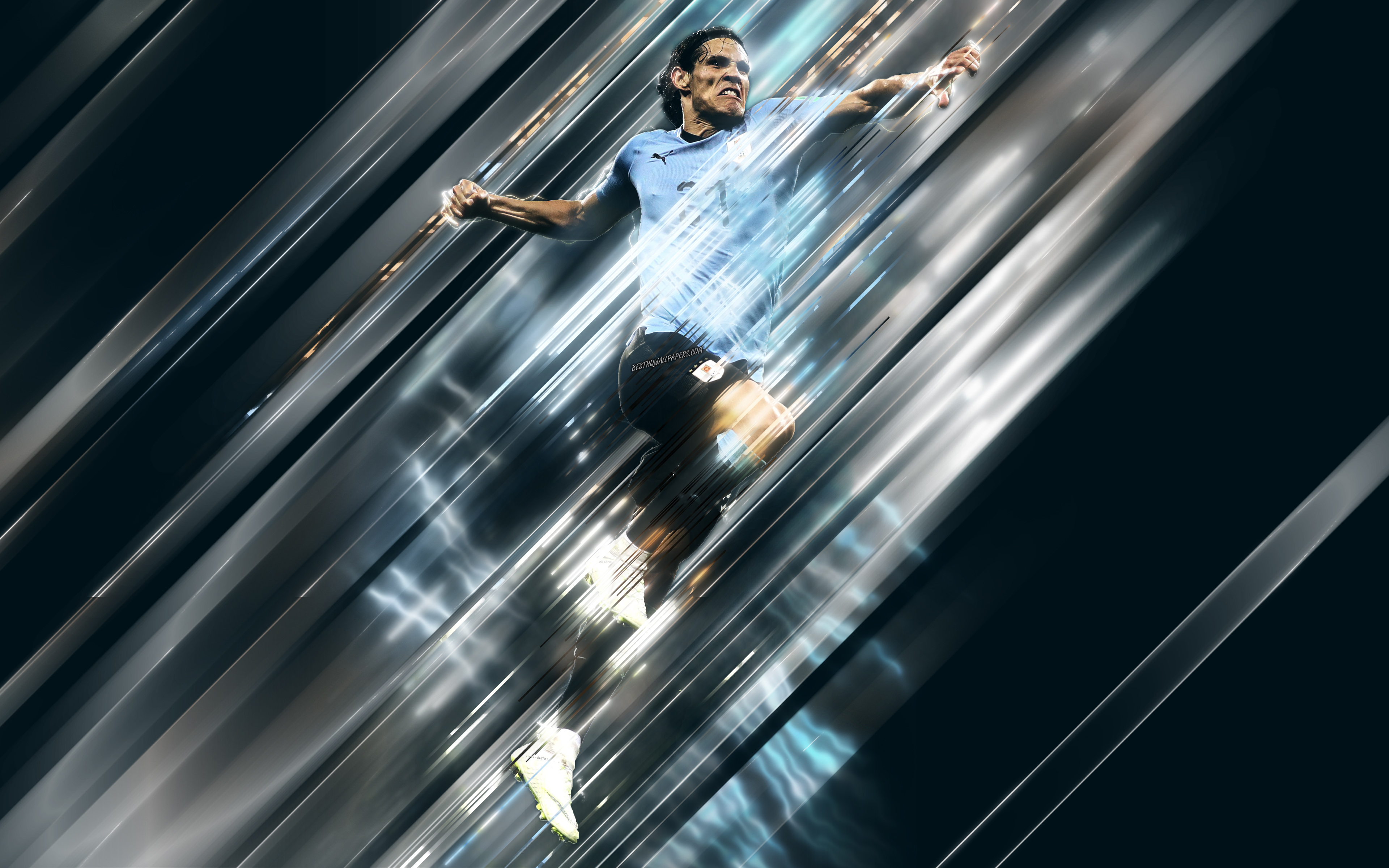 Edinson Cavani Footballer Soccer Uruguayan 3840x2400