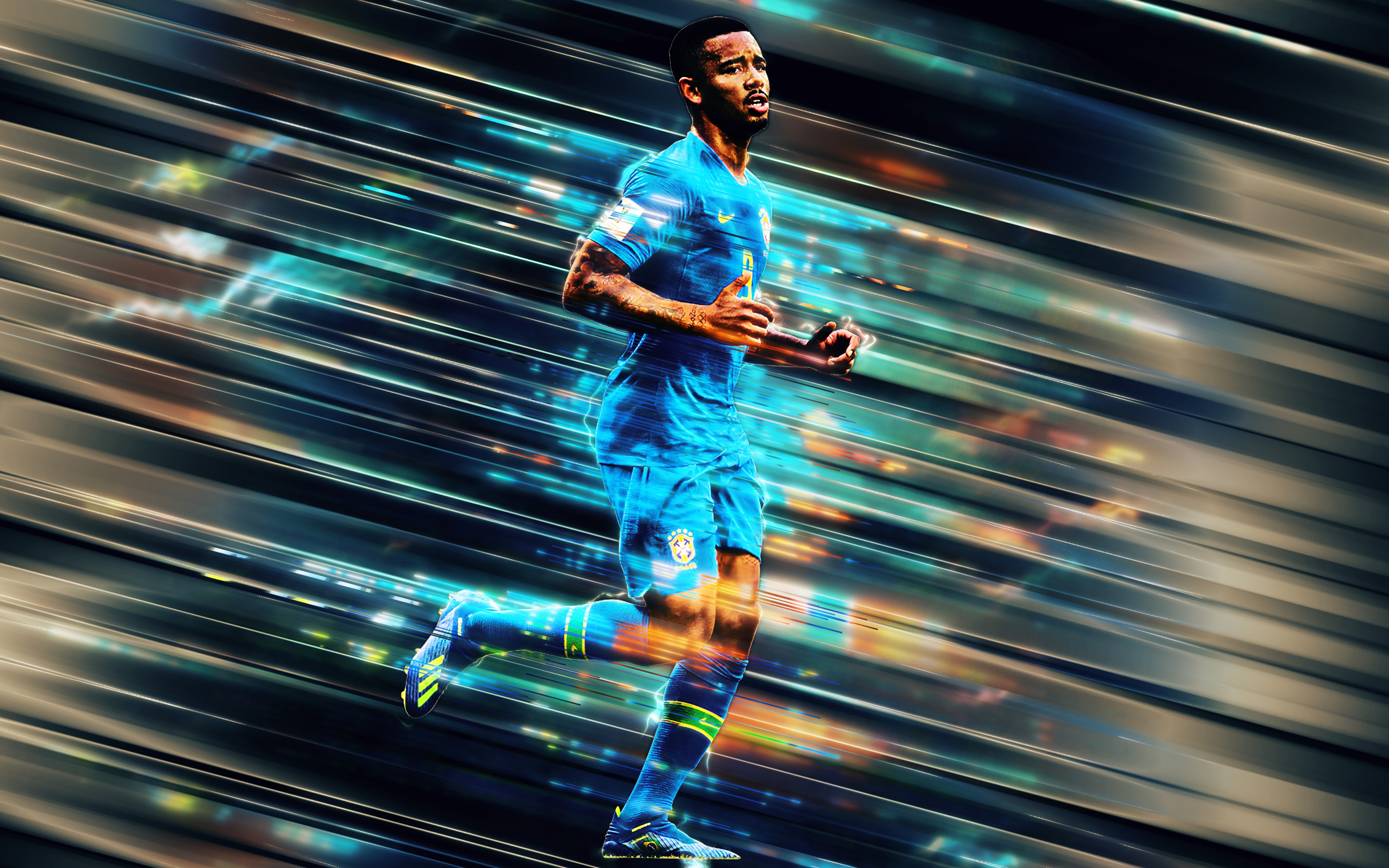 Brazilian Gabriel Jesus Soccer 3840x2400