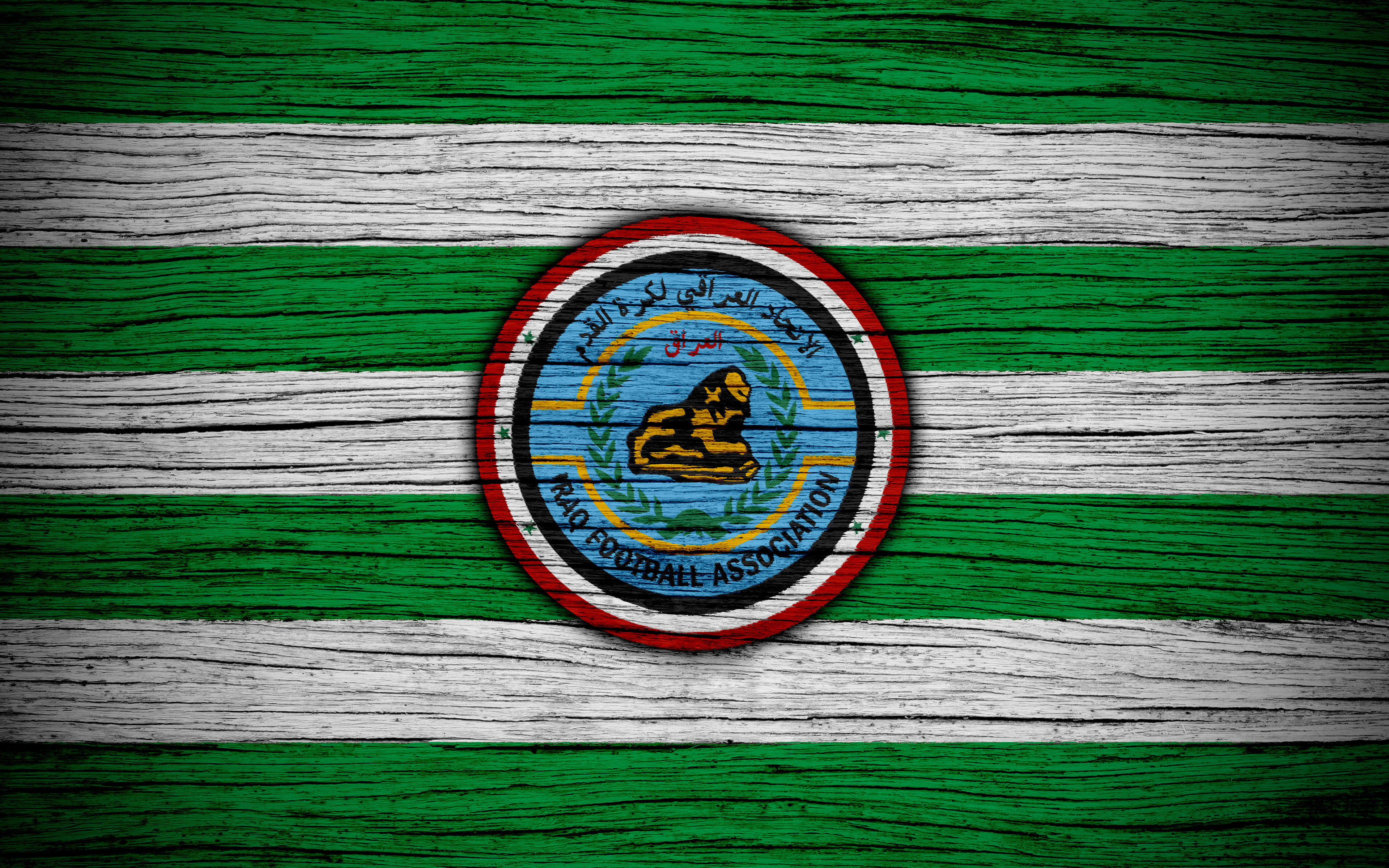 Emblem Iraq Logo Soccer 3840x2400
