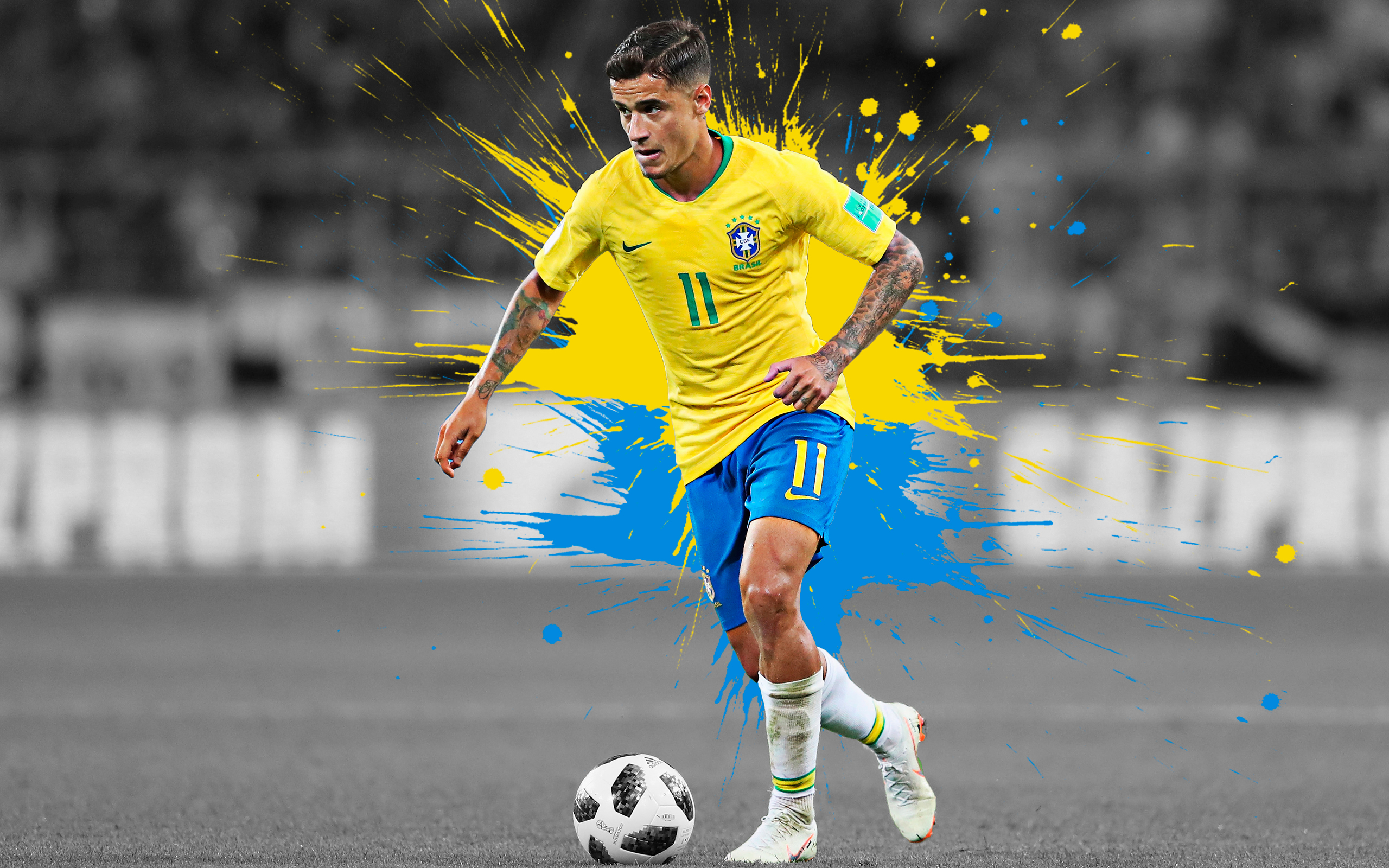 Brazilian Philippe Coutinho Soccer 2560x1600