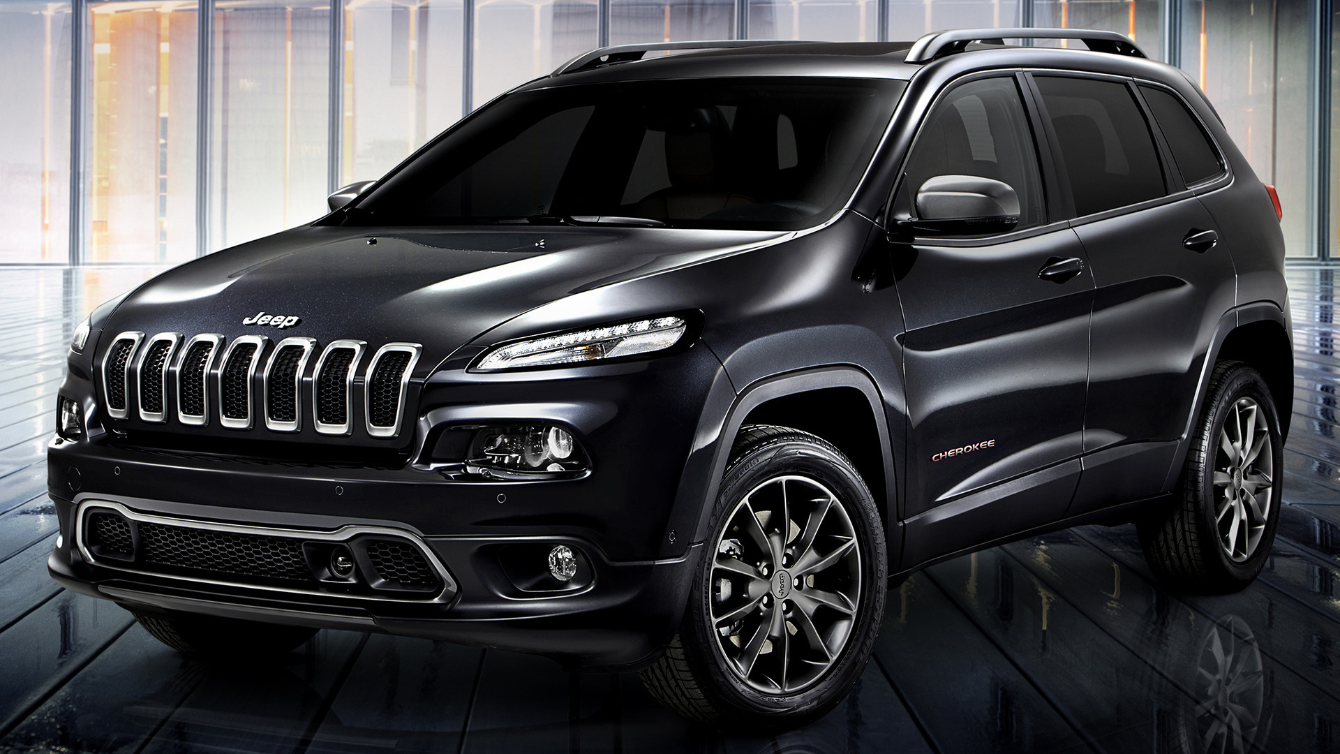 Black Car Car Concept Car Crossover Car Jeep Cherokee Urbane Suv 1920x1080