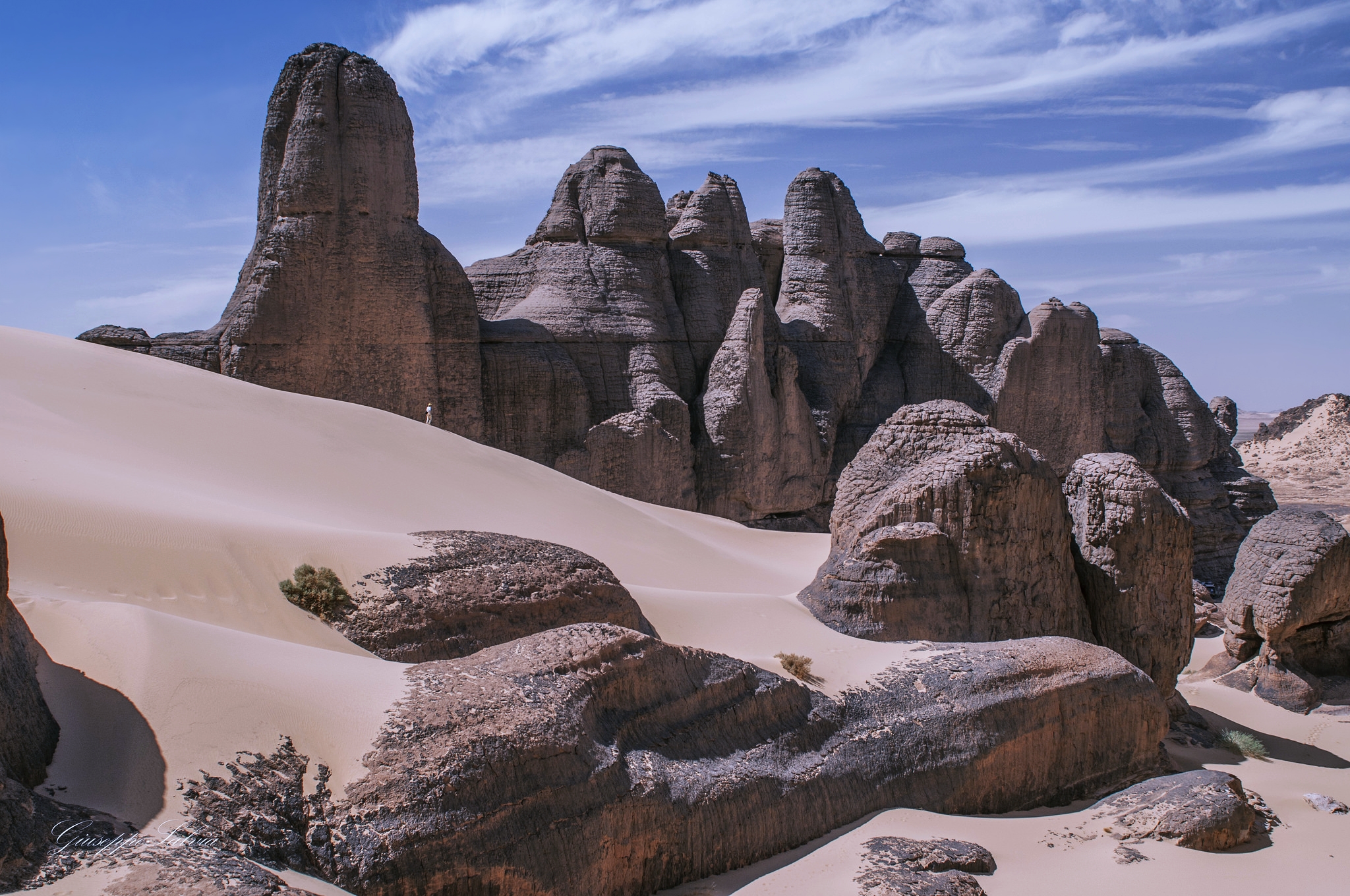 Africa Algeria Desert Dune National Park Rock Sahara Sand Tadrart Tassili N 039 Ajjer 2048x1360
