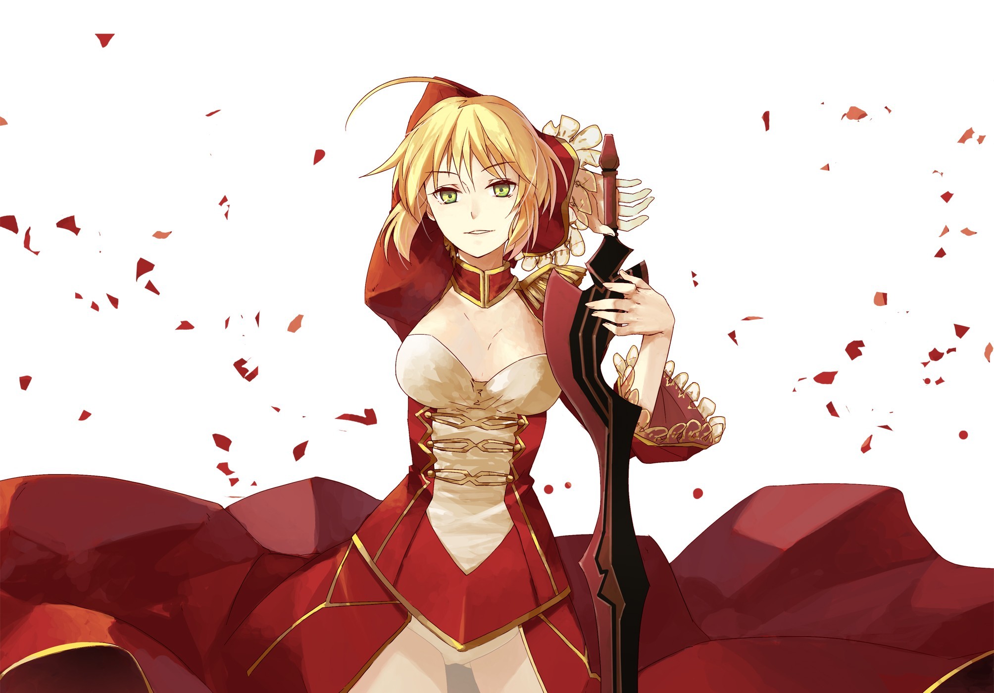 Fate Stay Night Red Saber 2008x1400