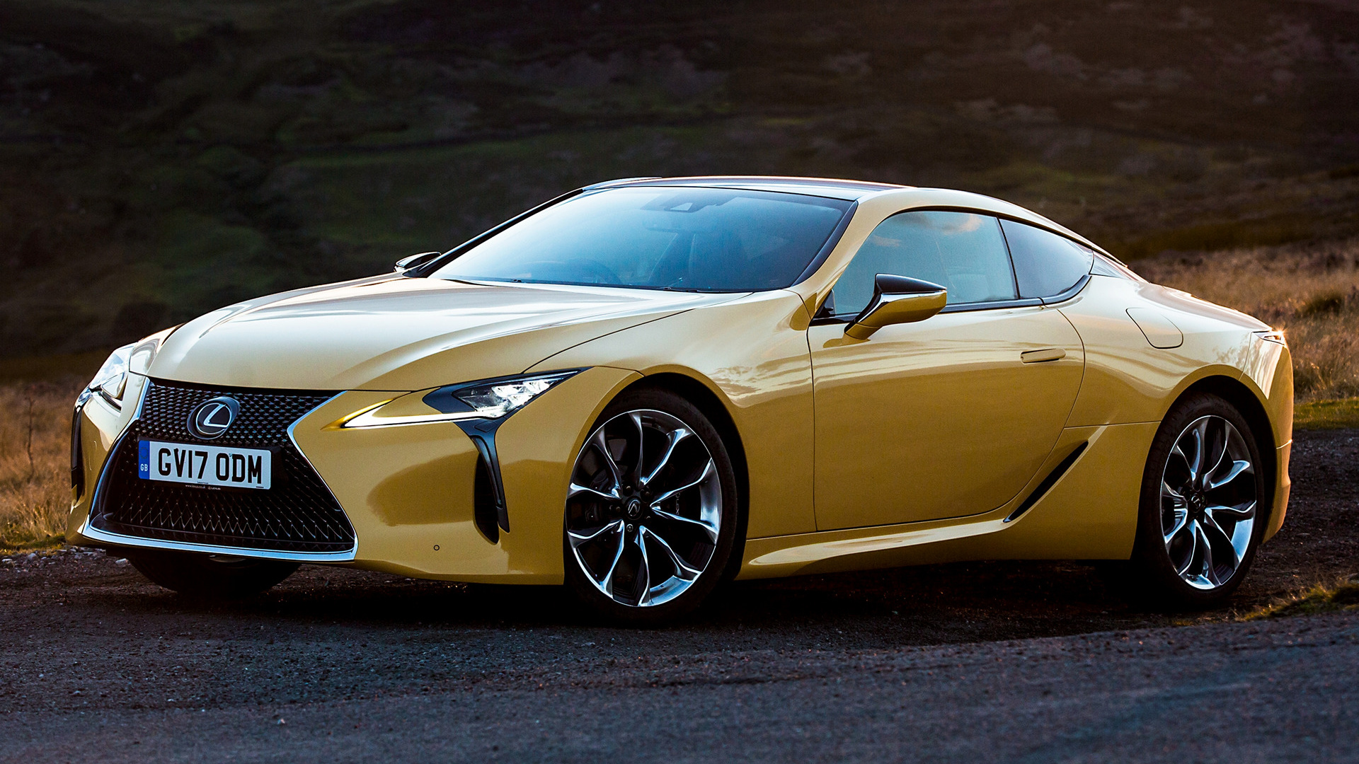 Coupe Grand Tourer Lexus Lc 500 Luxury Car Yellow Car 1920x1080