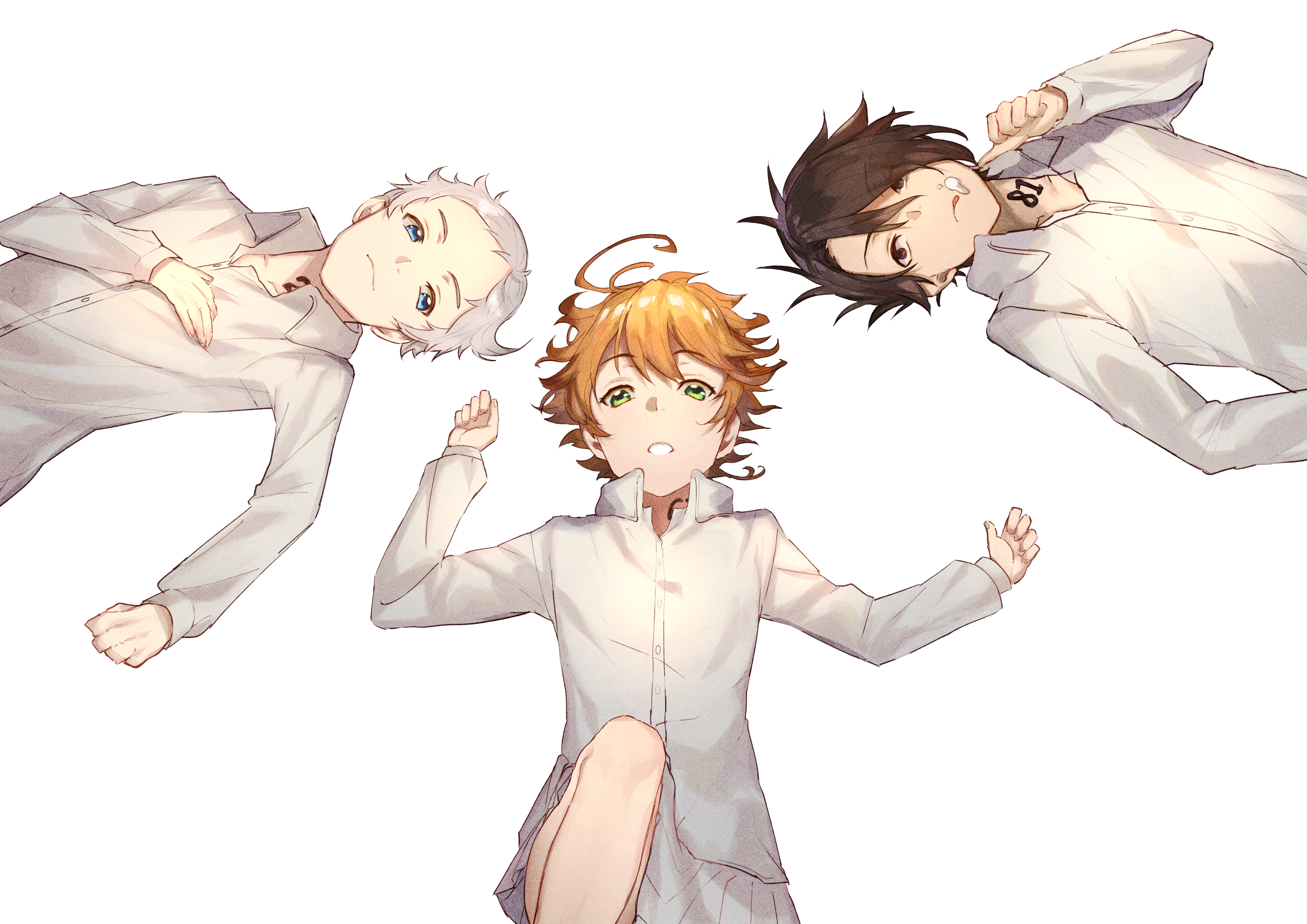 Emma The Promised Neverland Norman The Promised Neverland Ray The Promised Neverland 4082x2885